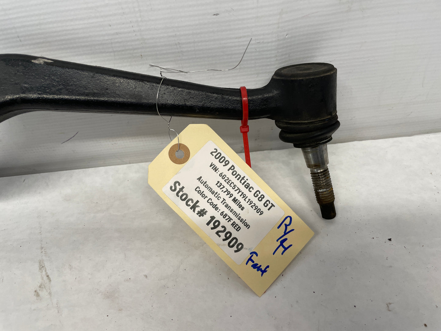 2009 Pontiac G8 GT RH Passenger Front Suspension Lower Control Arm OEM