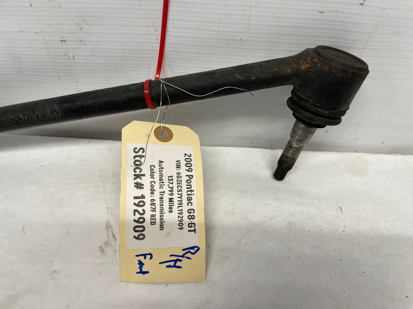 2009 Pontiac G8 GT Front Suspension RH Passenger Lower Rearward Control Arm OEM