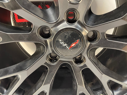 2008 Chevy C6 Corvette ZR1 ZR-1 Reproduction Wheels Fronts 18X8.5 Rears 19X10
