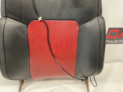 2009 Pontiac G8 GT LH Driver Front Seat Top Cushion Frame Cover Red & Black Leather OEM