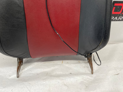 2009 Pontiac G8 GT LH Driver Front Seat Top Cushion Frame Cover Red & Black Leather OEM
