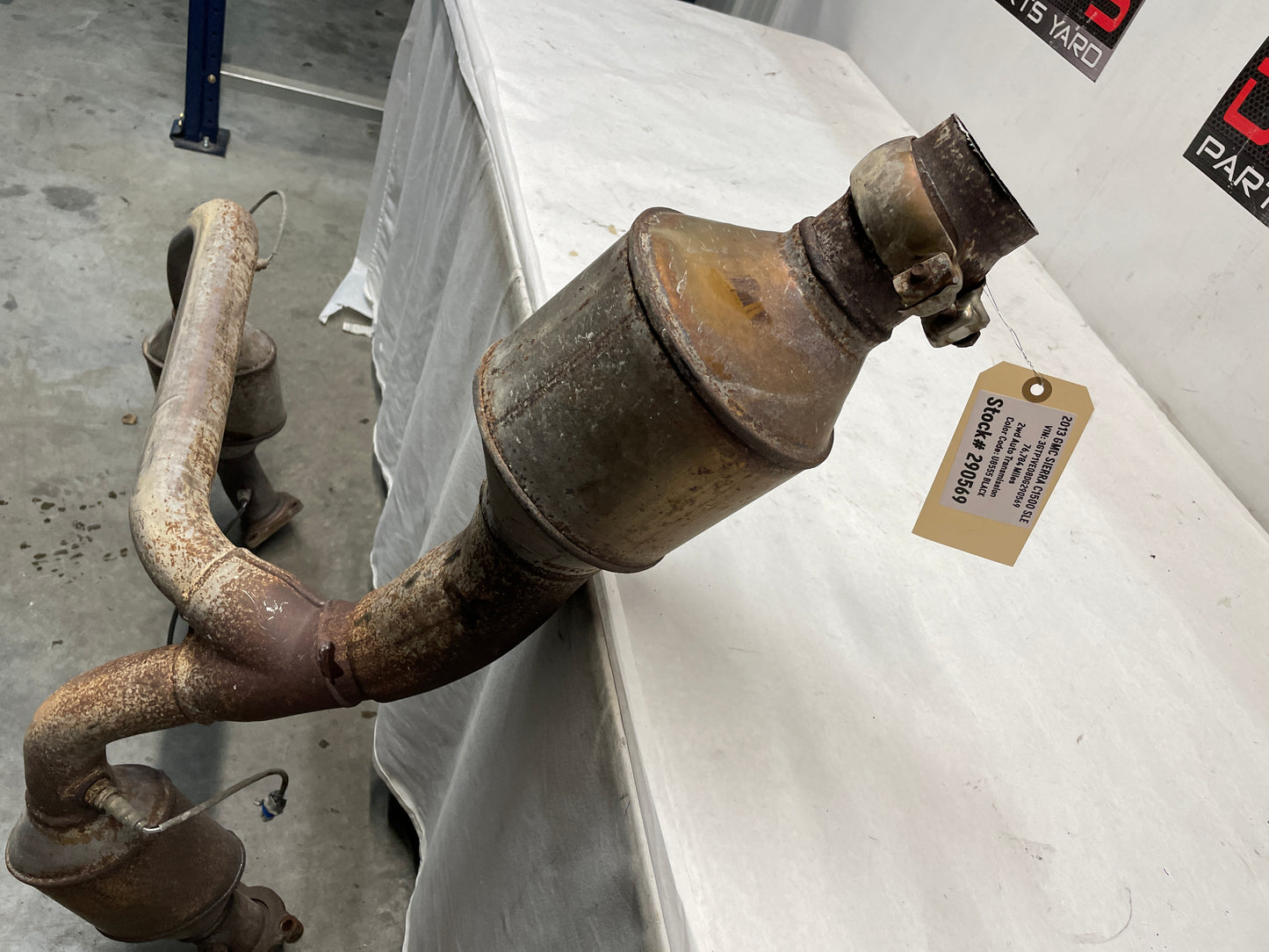 2013 GMC Sierra C1500 SLE Factory OEM Exhaust Catalytic Converters 76K - Day's Parts Yard