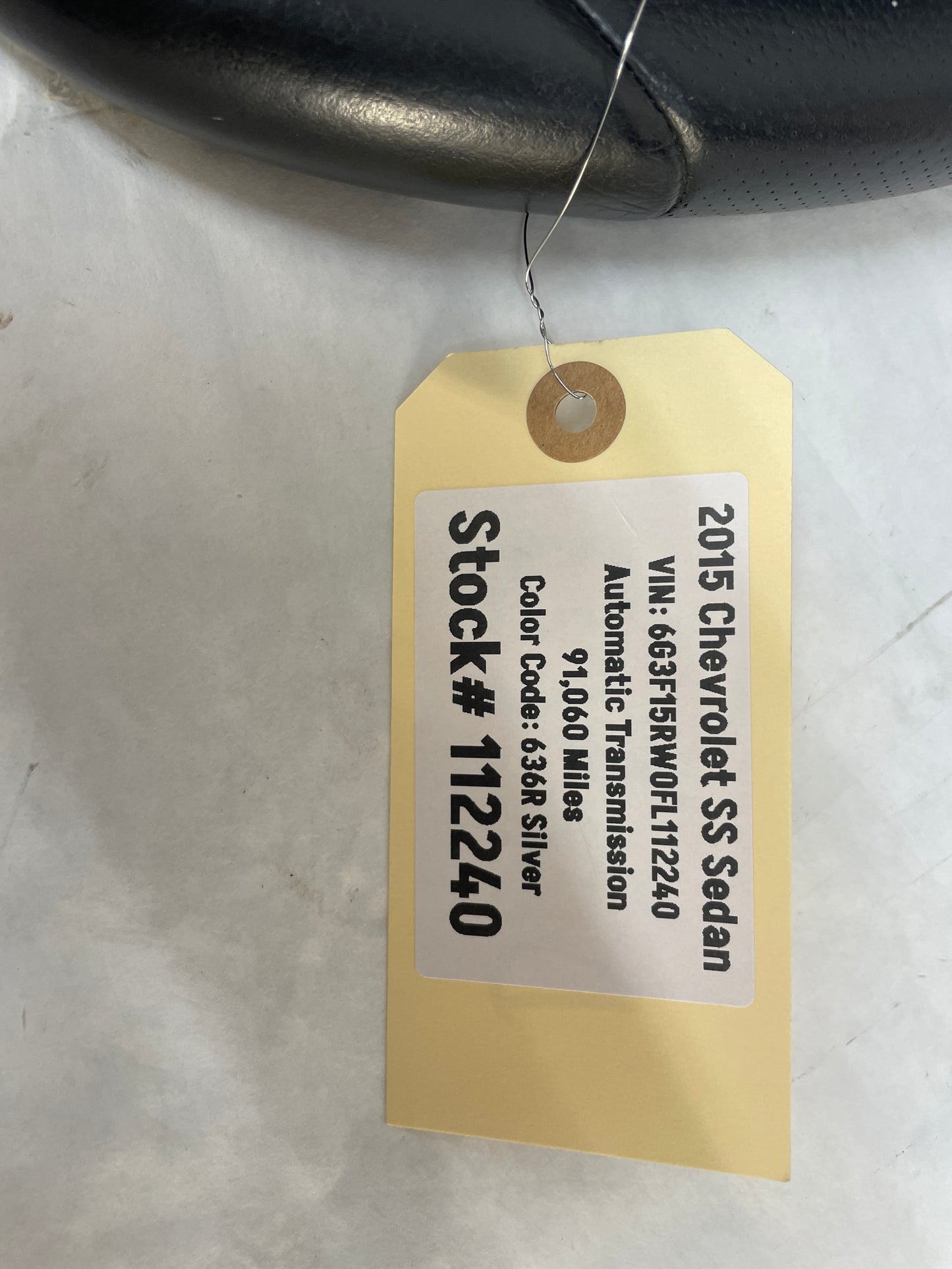 2015 Chevy SS Sedan Steering Wheel OEM
