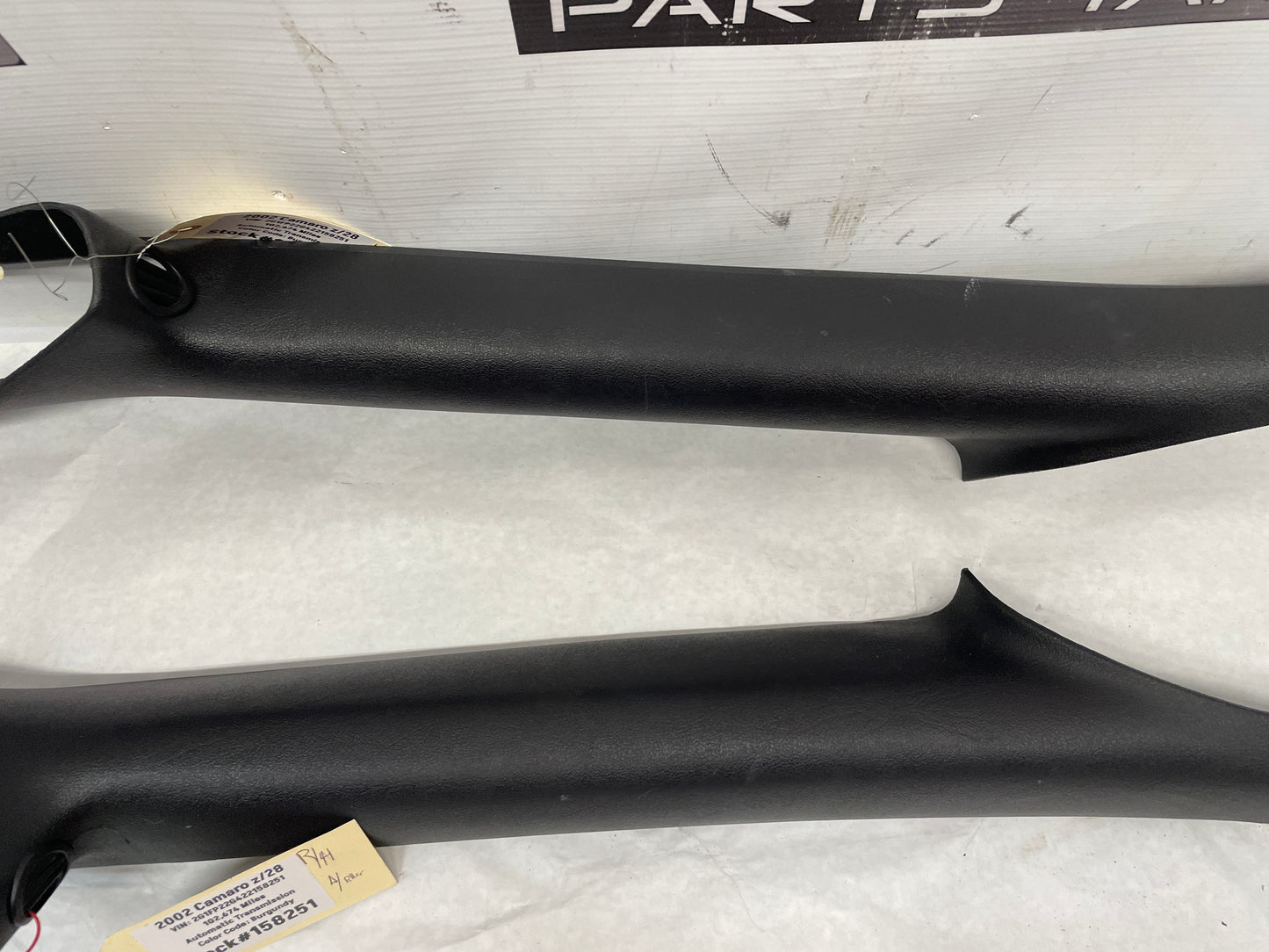 2002 Chevy Camaro Z28 RH & LH Hard Top Hardtop Interior A Pillars Trims OEM - Day's Parts Yard