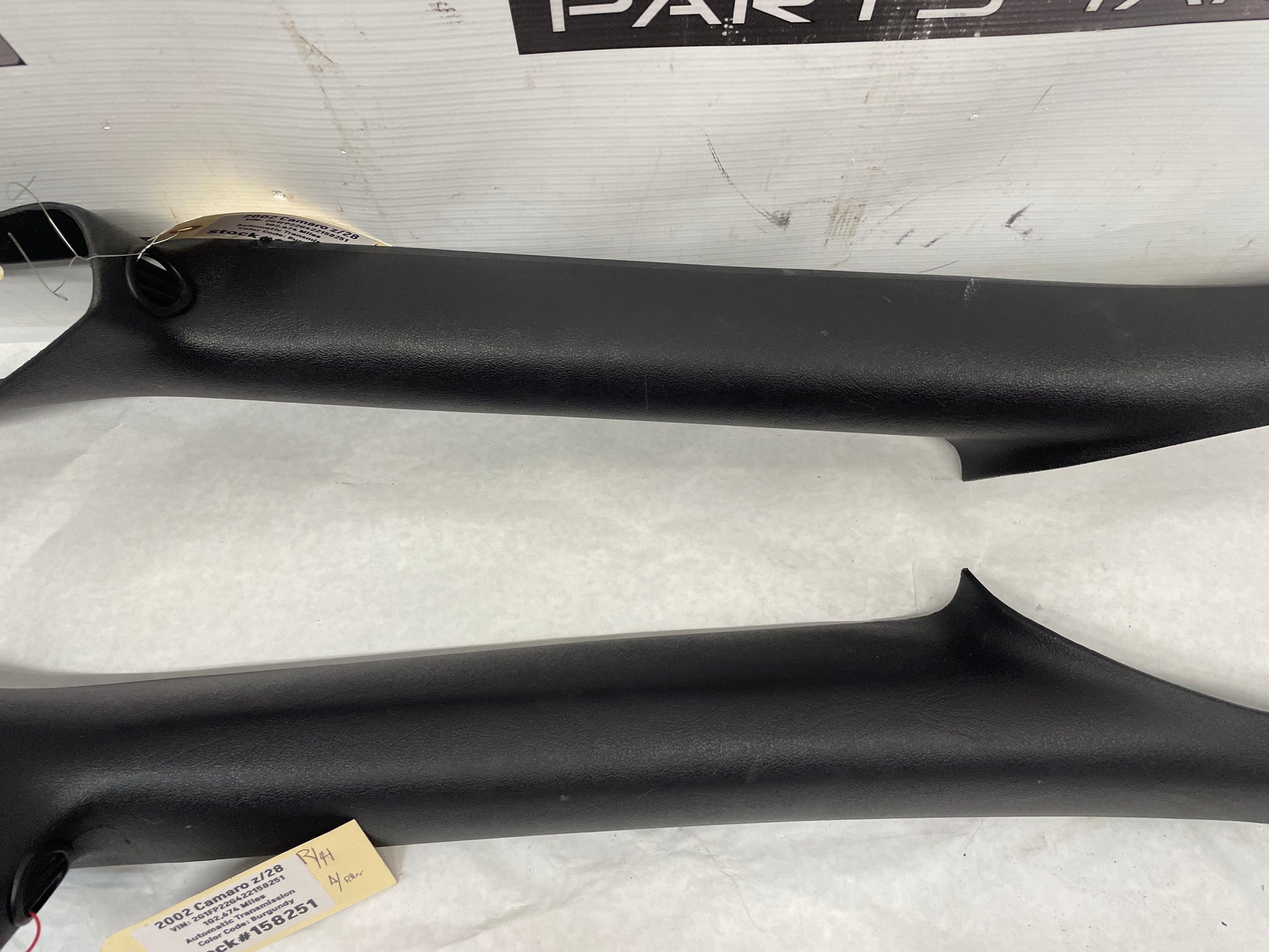 2002 Chevy Camaro Z28 RH & LH Hard Top Hardtop Interior A Pillars Trims OEM - Day's Parts Yard
