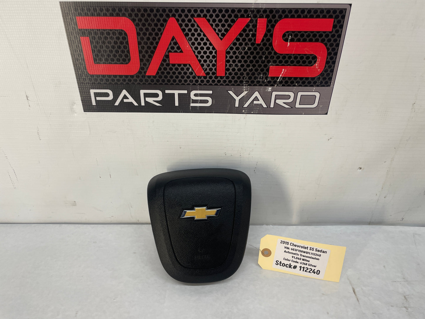 2015 Chevy SS Sedan Steering Wheel Air Bag Airbag OEM