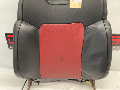 2009 Pontiac G8 GT RH Passenger Front Seat Top Cushion Frame Cover Red & Black Leather OEM