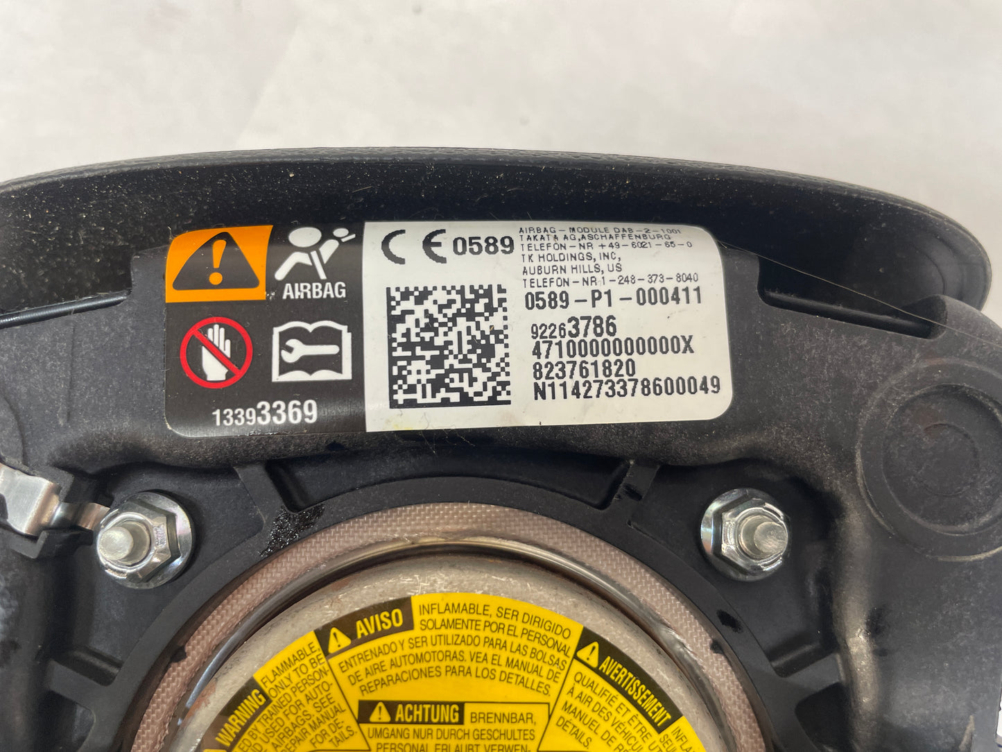 2015 Chevy SS Sedan Steering Wheel Air Bag Airbag OEM