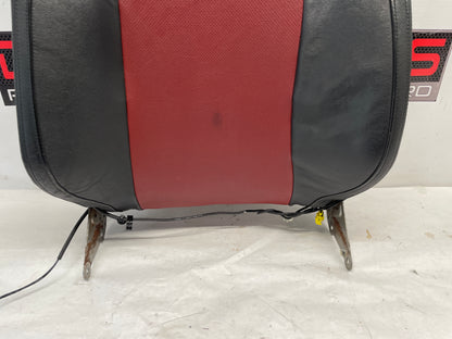 2009 Pontiac G8 GT RH Passenger Front Seat Top Cushion Frame Cover Red & Black Leather OEM