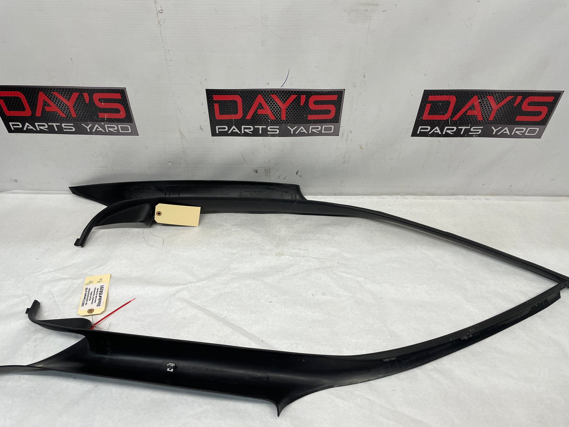 2002 Chevy Camaro Z28 RH & LH Hard Top Hardtop Interior A Pillars Trims OEM - Day's Parts Yard