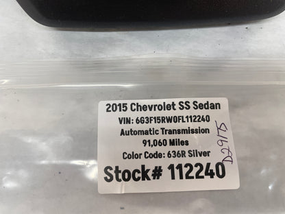 2015 Chevy SS Sedan Rear View Rearview Mirror Camera Cover Bezel Trim Molding OEM