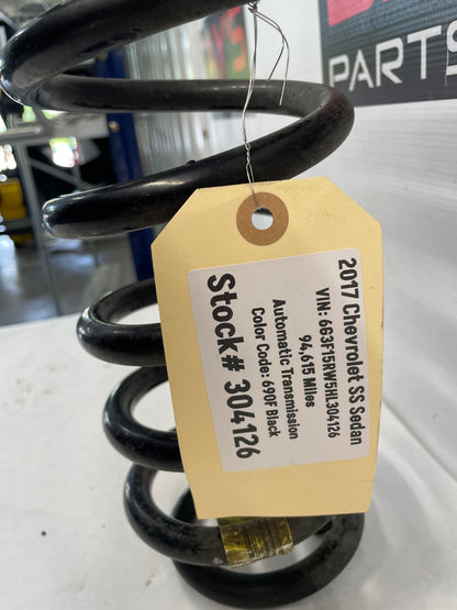 2017 Chevy SS Sedan Front Coil Spring OEM