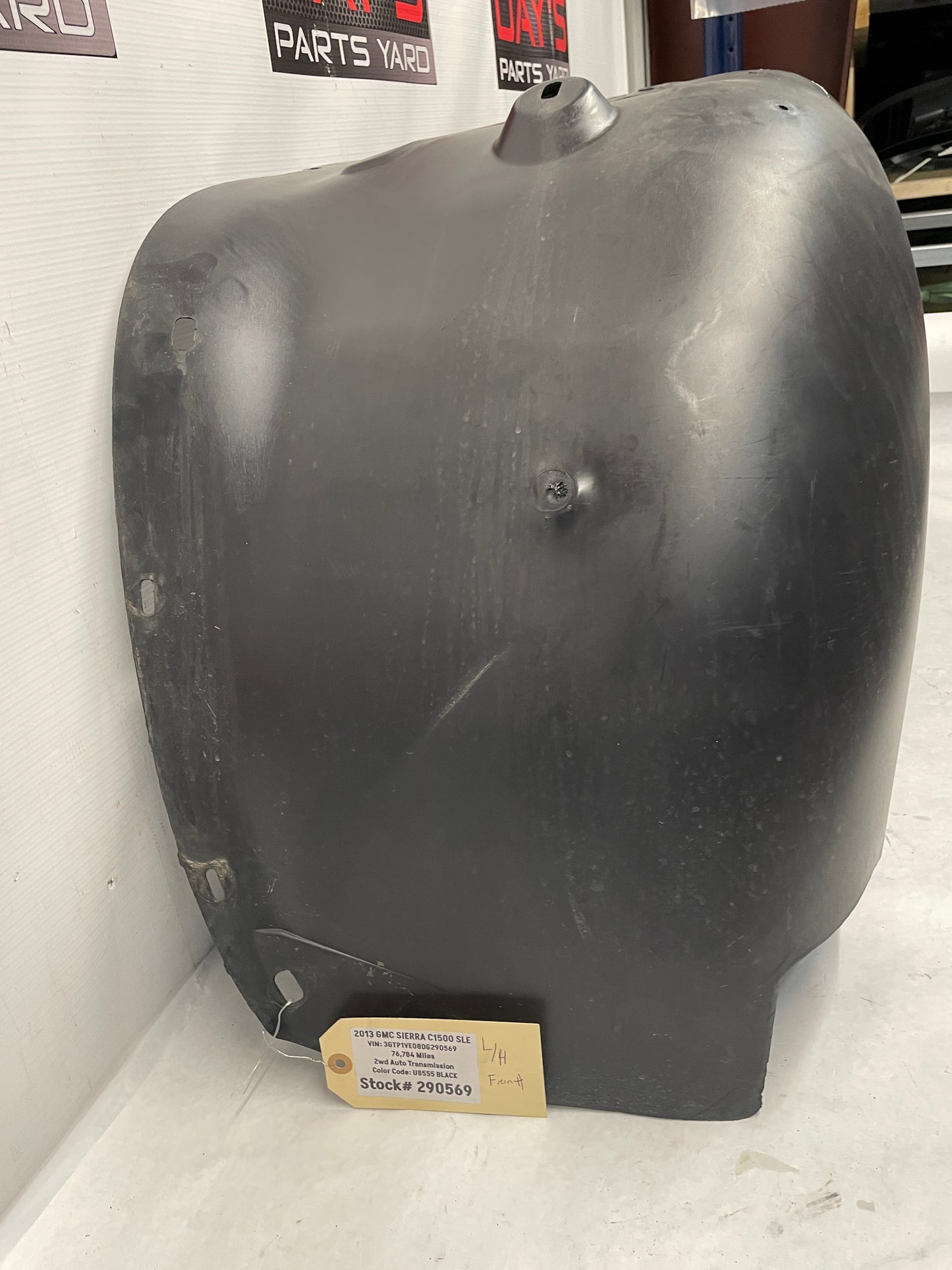 2013 GMC Sierra C1500 SLE LH Driver Front Fender Wheel Liner OEM - Day's Parts Yard