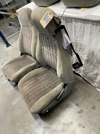 2002 Chevy Camaro Z28 Seats Fronts and Rears Gray Grey Cloth OEM - Day's Parts Yard