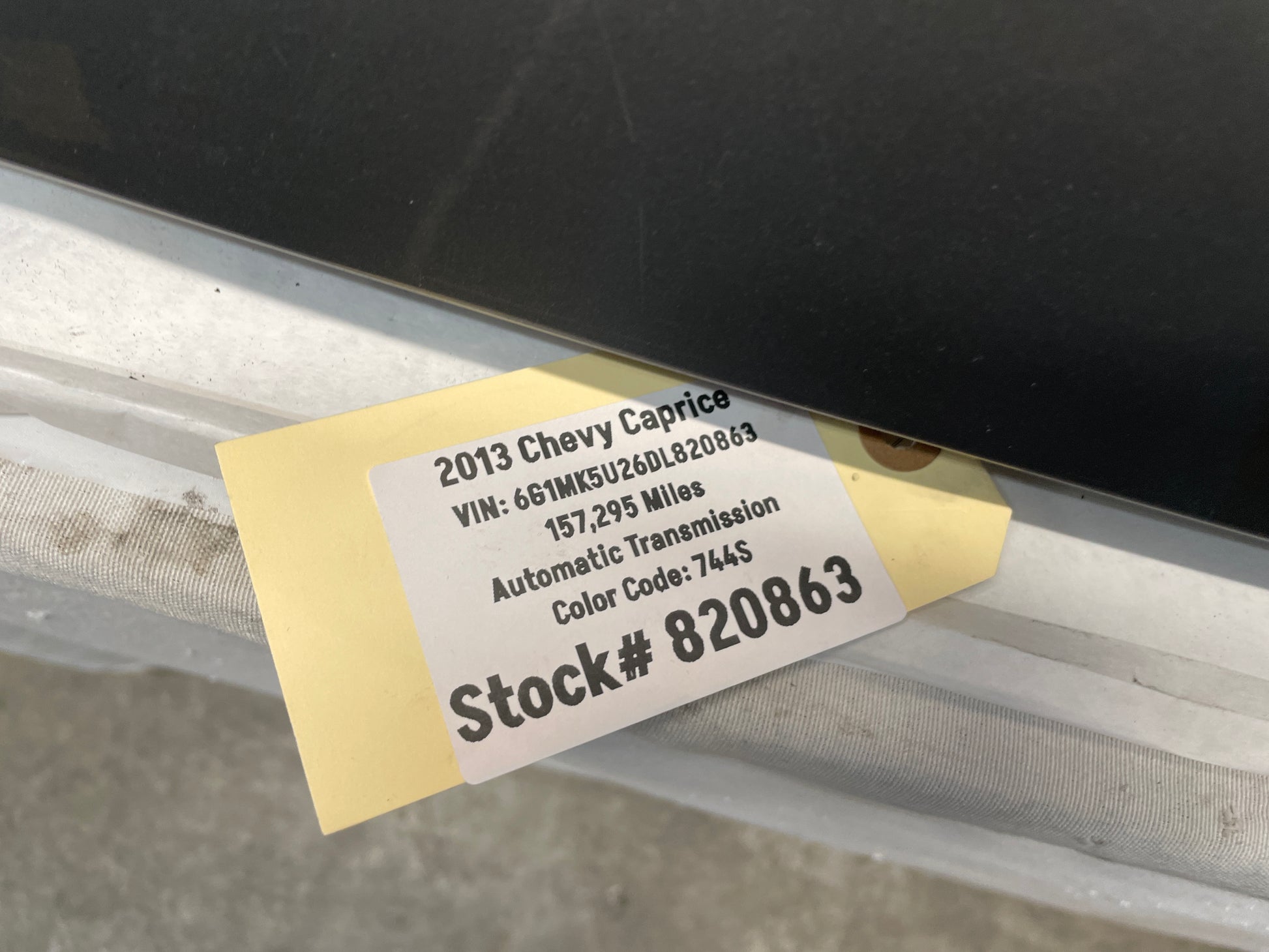 2013 Chevy Caprice Trunk Deck Lid OEM - Day's Parts Yard