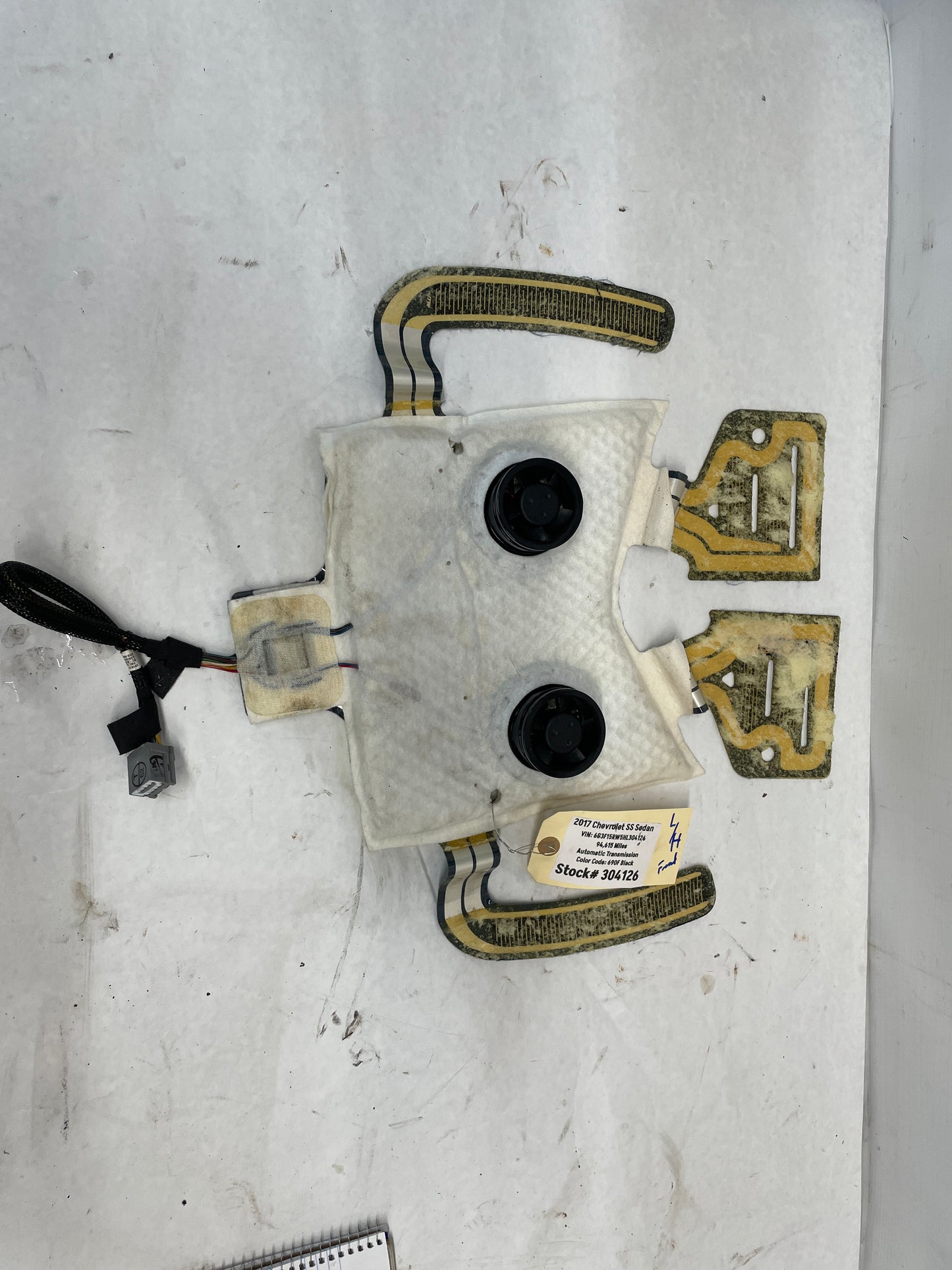 2017 Chevy SS Sedan LH Driver Front Seat Heat Element Vent Fan Mat OEM