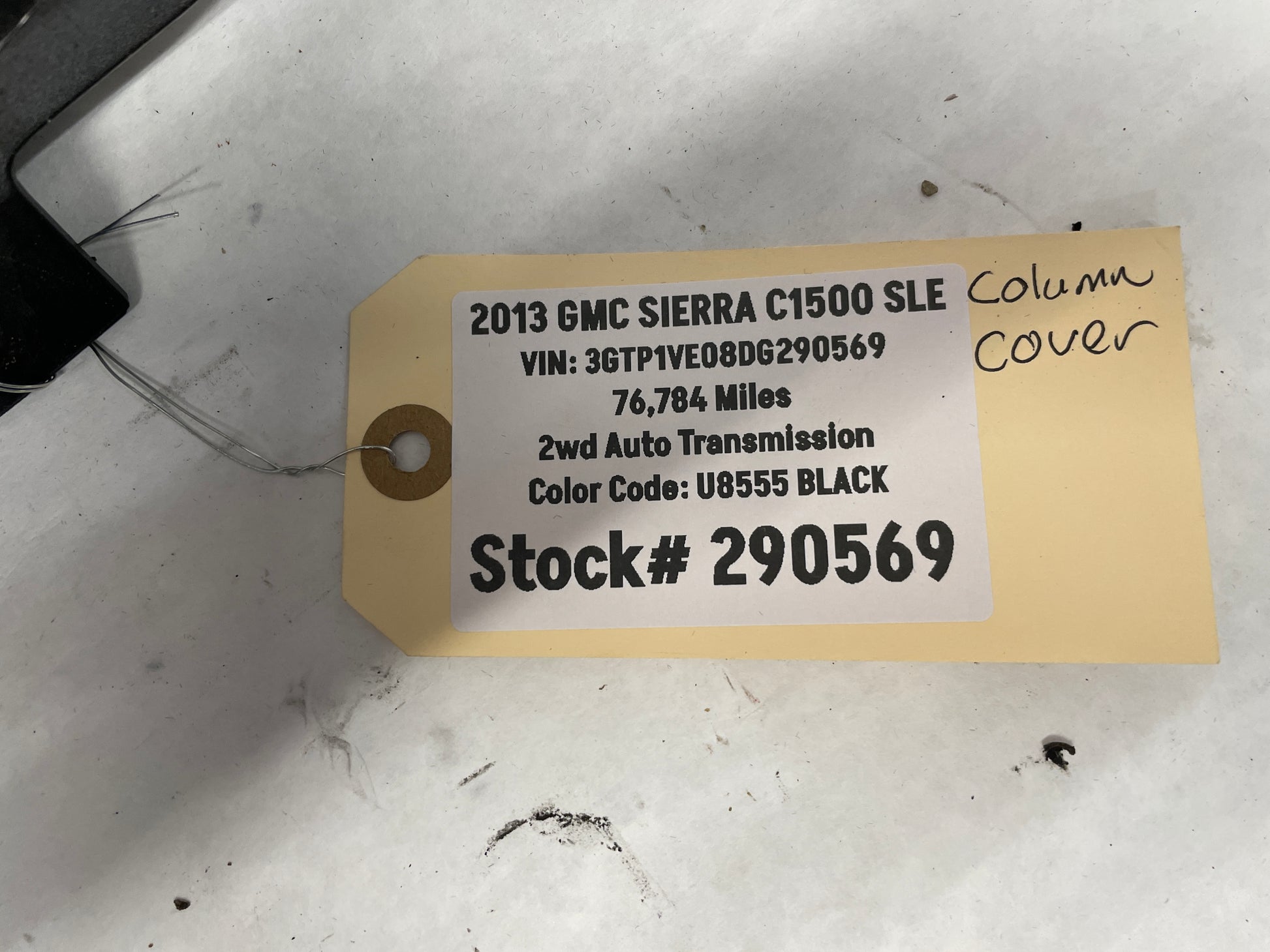 2013 GMC Sierra C1500 SLE Steering Column Knee Trim Bolster OEM Ebony - Day's Parts Yard