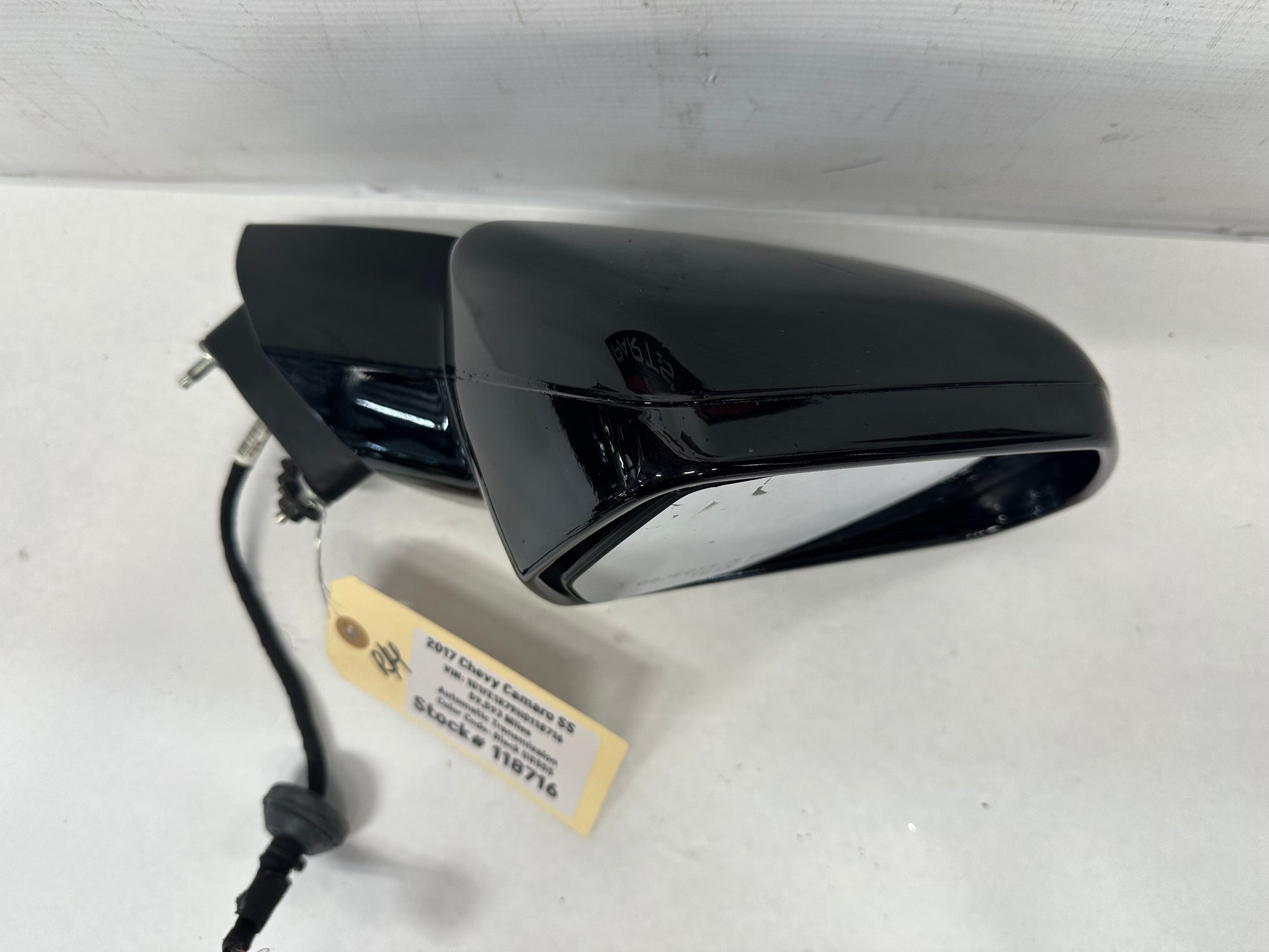 2017 Chevy Camaro SS RH Passenger Exterior Mirror Heated Black OEM - Day's Parts Yard