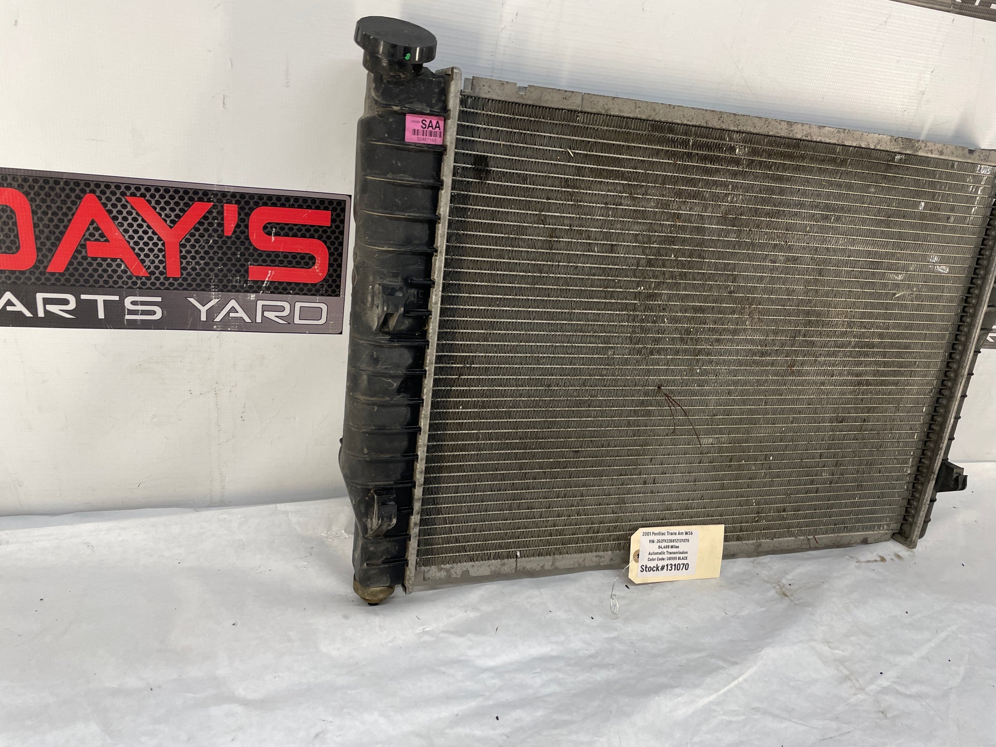 2001 Pontiac Firebird Trans AM WS6 Radiator OEM - Day's Parts Yard