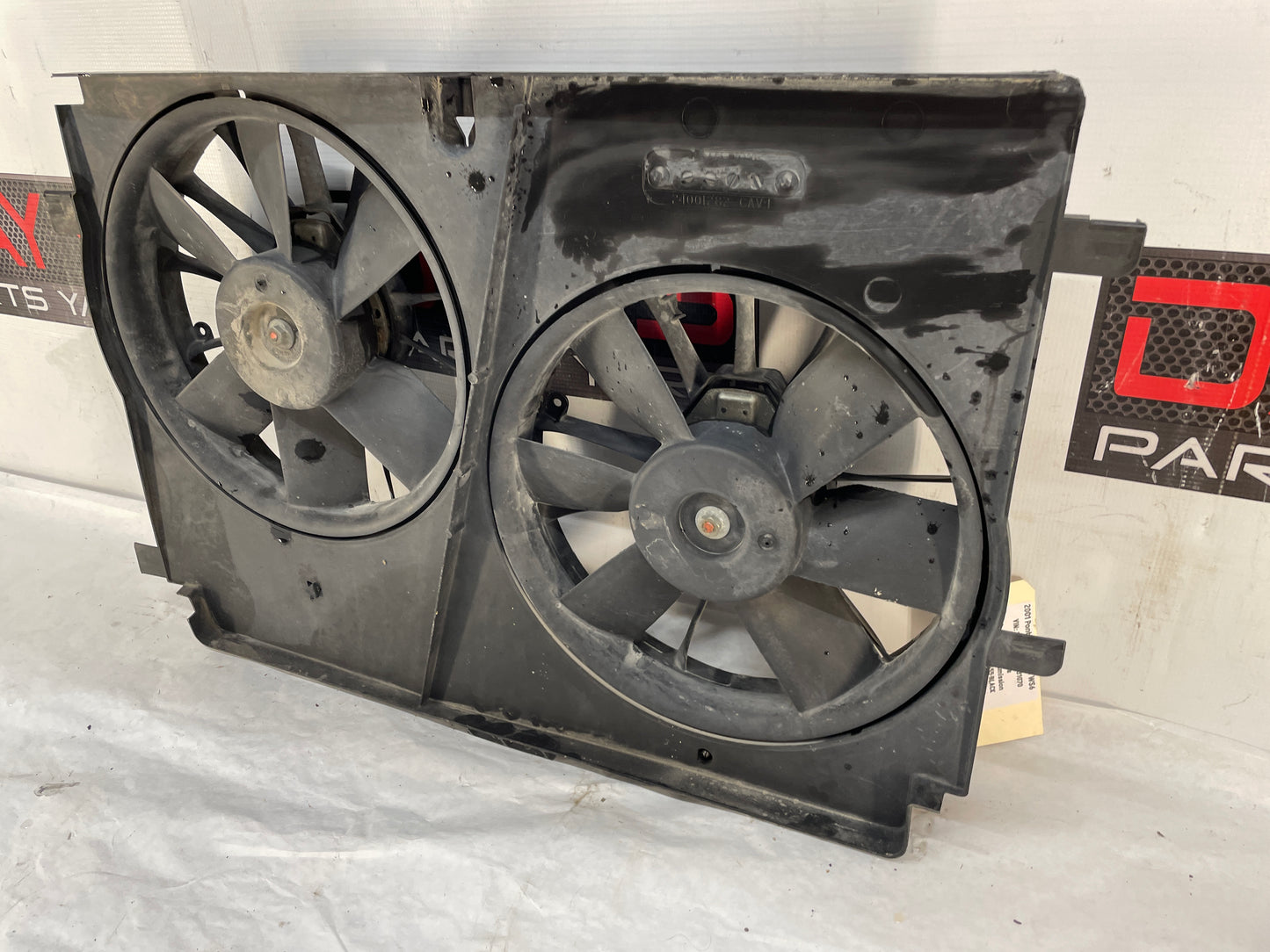 2001 Pontiac Firebird Trans AM WS6 Dual Radiator Electric Cooling Fans Assembly OEM - Day's Parts Yard