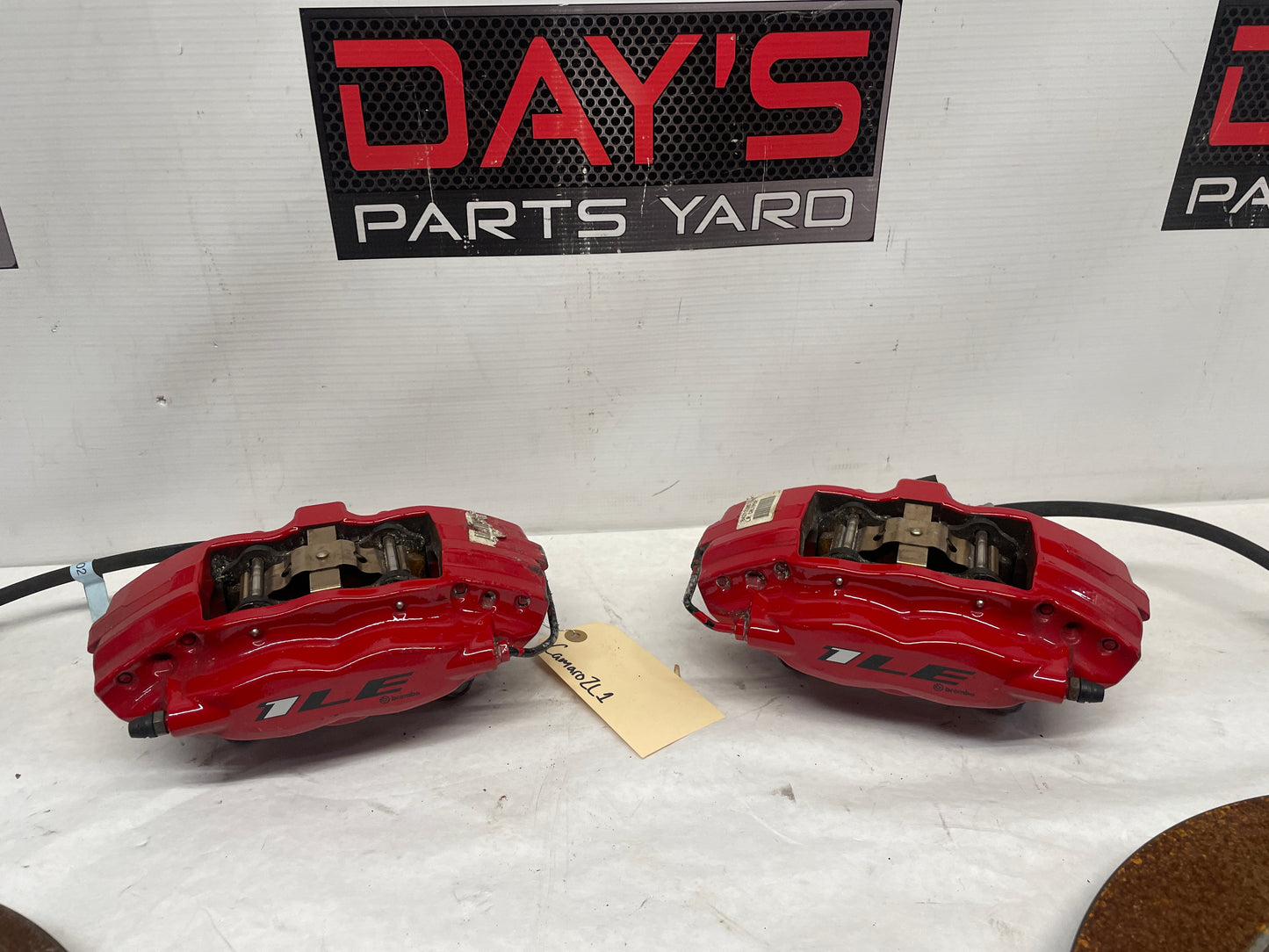 2019 Chevy Camaro ZL1 1LE RH & LH Rear Brembo Calipers & Rotors OEM
