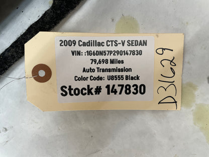 2009 Cadillac CTS-V Sedan Trunk Deck Lid Liner Carpet Felt Panel Trim OEM - Day's Parts Yard