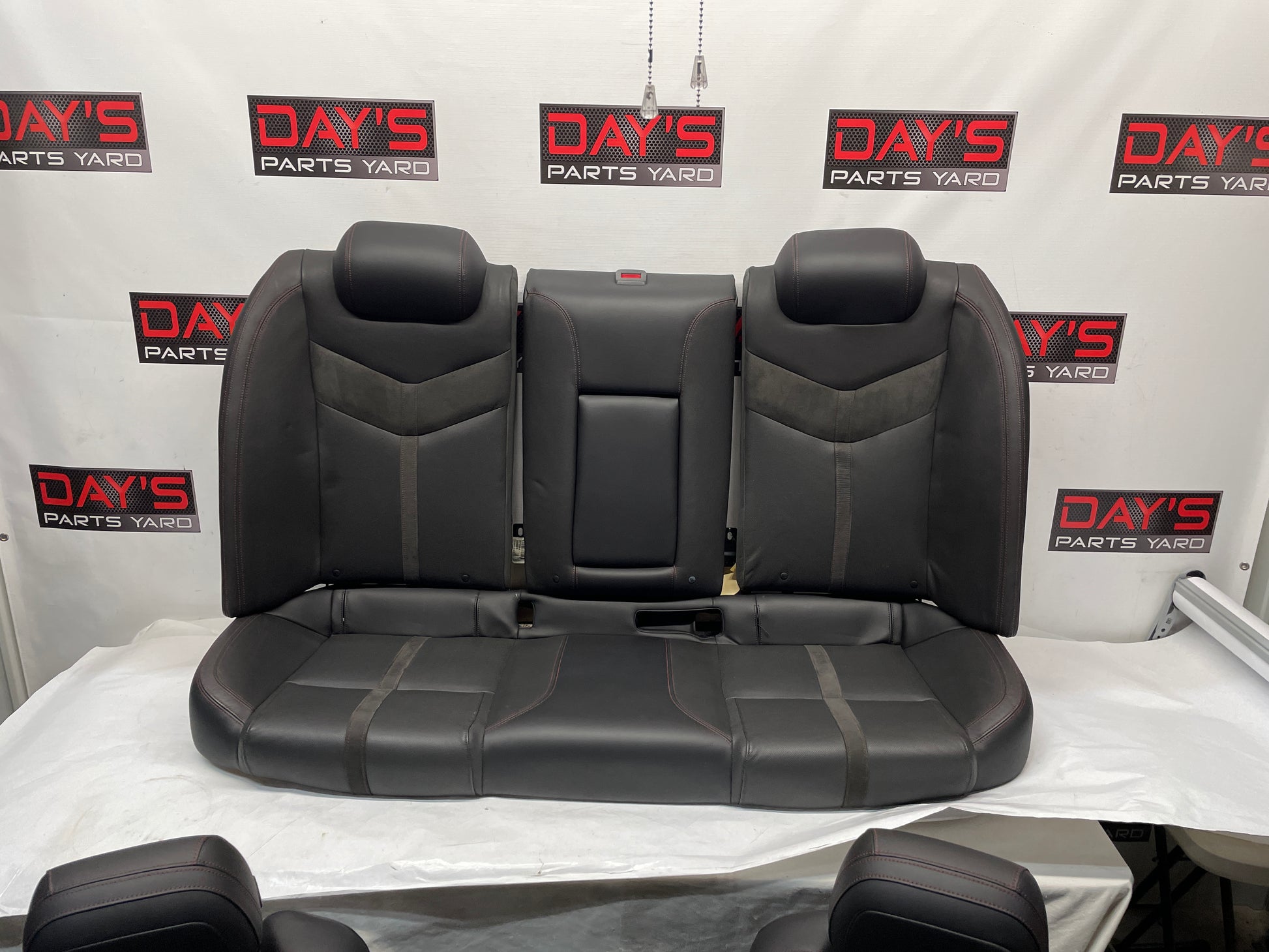2016 Chevy SS Sedan Seats Fronts and Rears Black Leather Alcantara Suede OEM - Day's Parts Yard