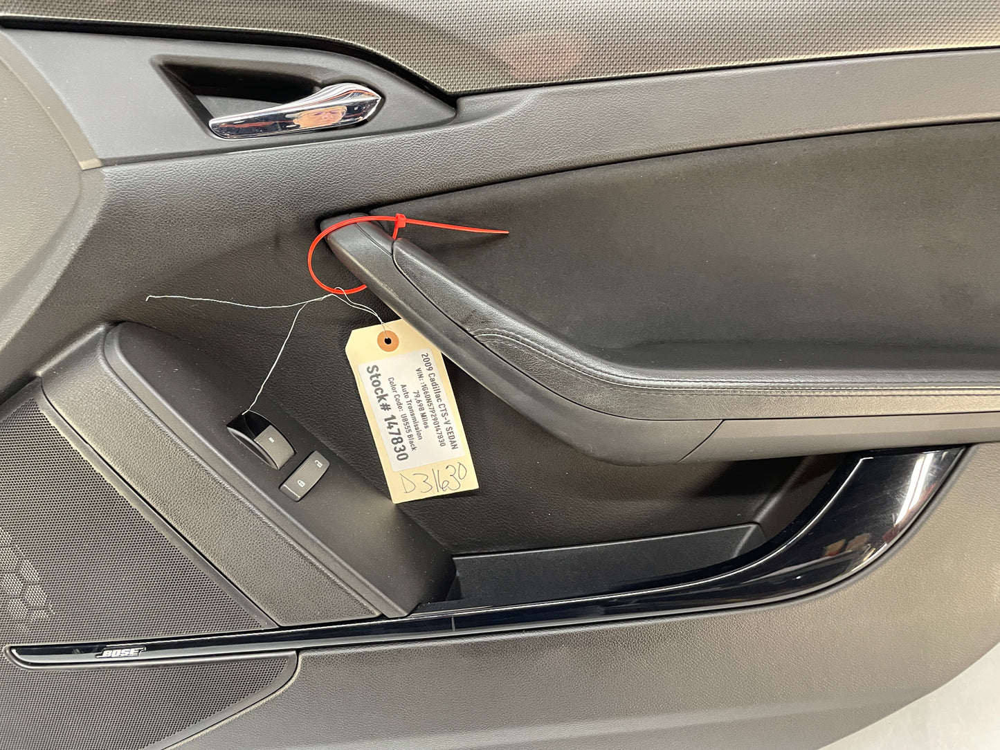 2009 Cadillac CTS-V Sedan RH Passenger Front Interior Door Panel Trim OEM - Day's Parts Yard
