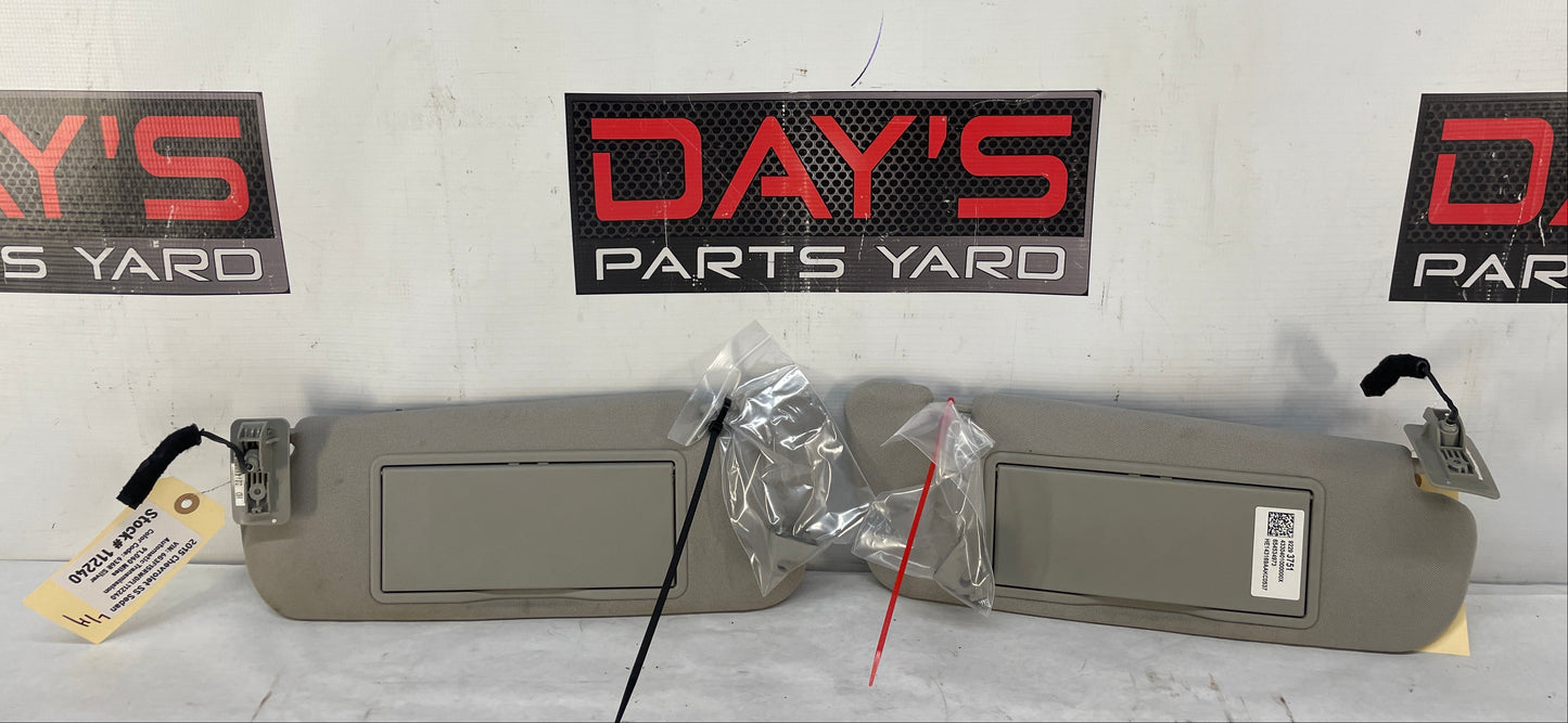 2015 Chevy SS Sedan RH & LH Sun Visor Sunvisor w/ Clips OEM