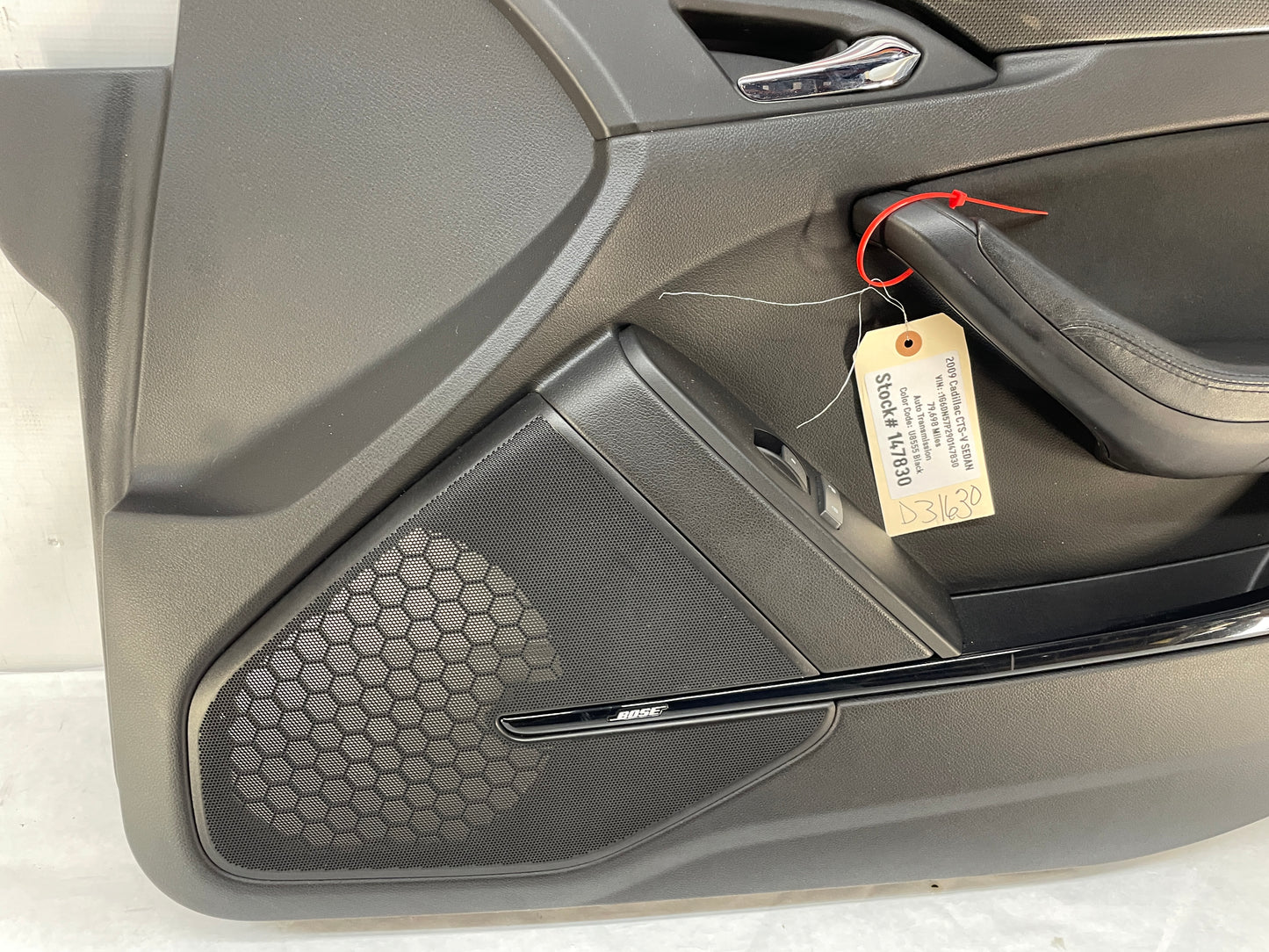 2009 Cadillac CTS-V Sedan RH Passenger Front Interior Door Panel Trim OEM - Day's Parts Yard