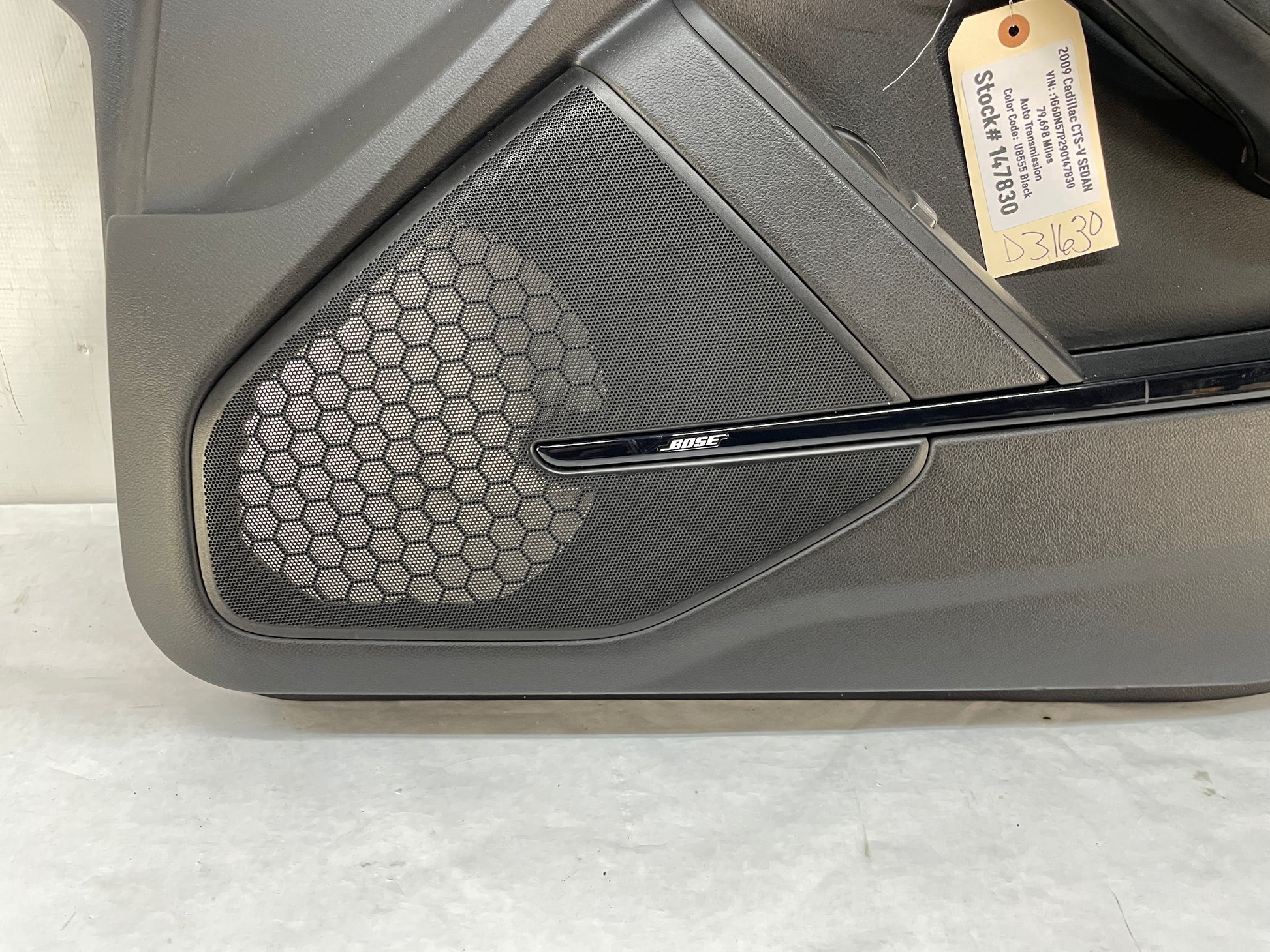 2009 Cadillac CTS-V Sedan RH Passenger Front Interior Door Panel Trim OEM - Day's Parts Yard
