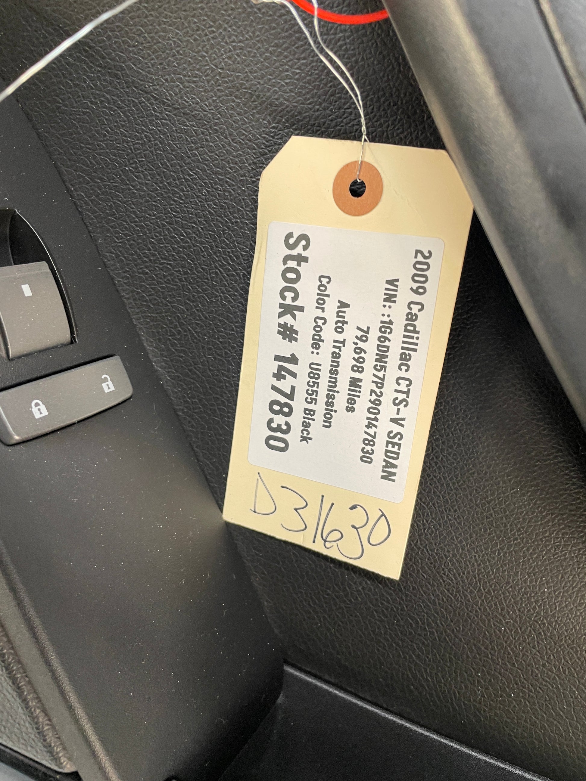 2009 Cadillac CTS-V Sedan RH Passenger Front Interior Door Panel Trim OEM - Day's Parts Yard