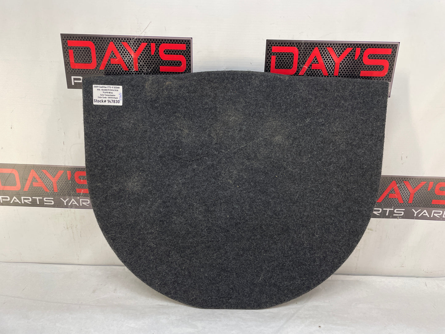 2009 Cadillac CTS-V Sedan Trunk Cargo Compartment Spare Tire Floor Cover Panel OEM - Day's Parts Yard