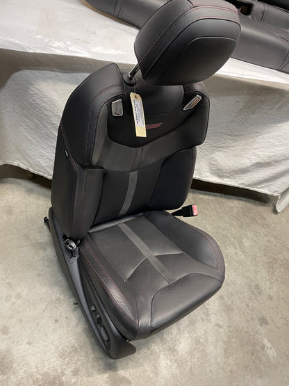 2016 Chevy SS Sedan Seats Fronts and Rears Black Leather Alcantara Suede OEM - Day's Parts Yard