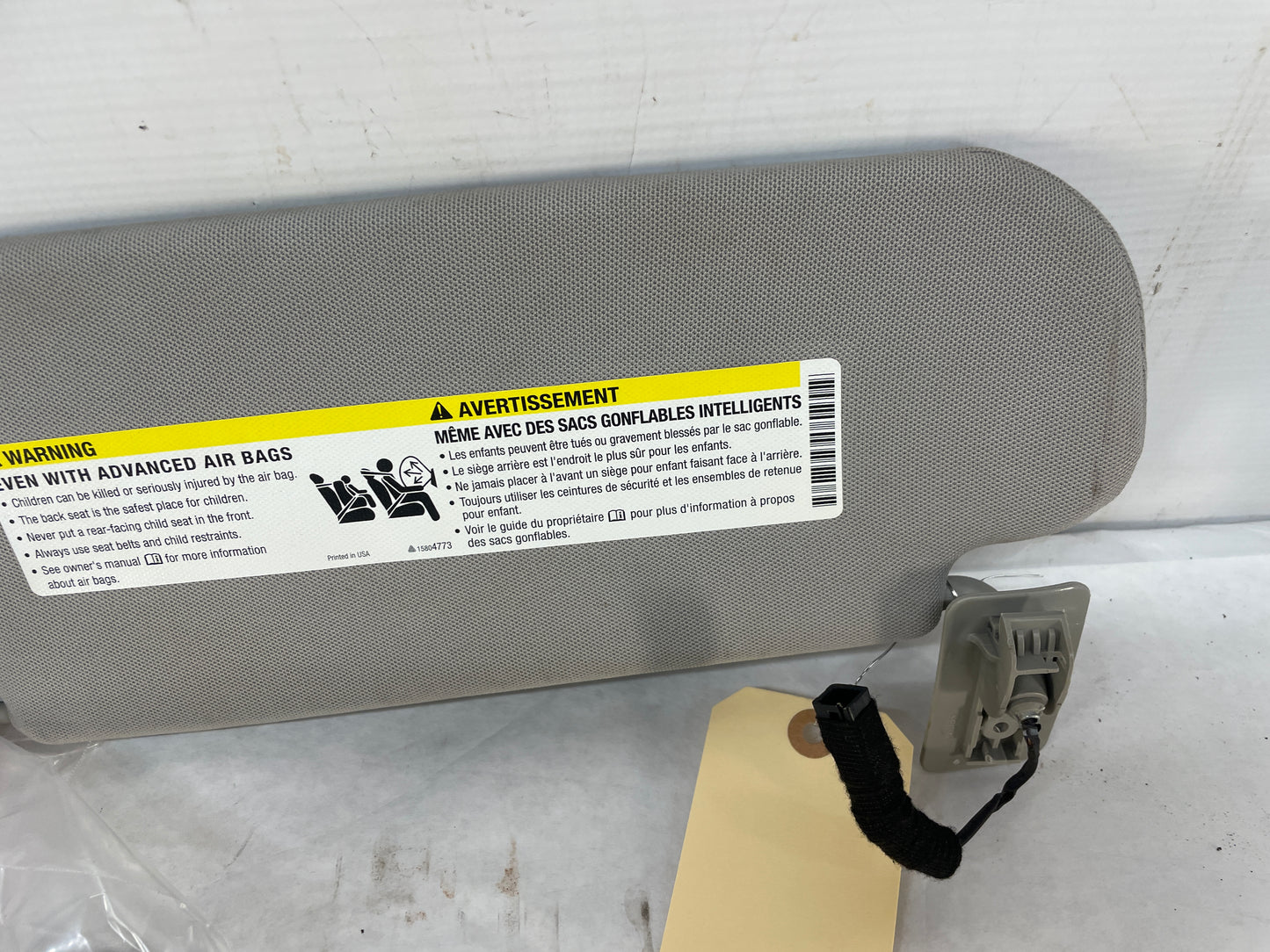 2015 Chevy SS Sedan RH & LH Sun Visor Sunvisor w/ Clips OEM