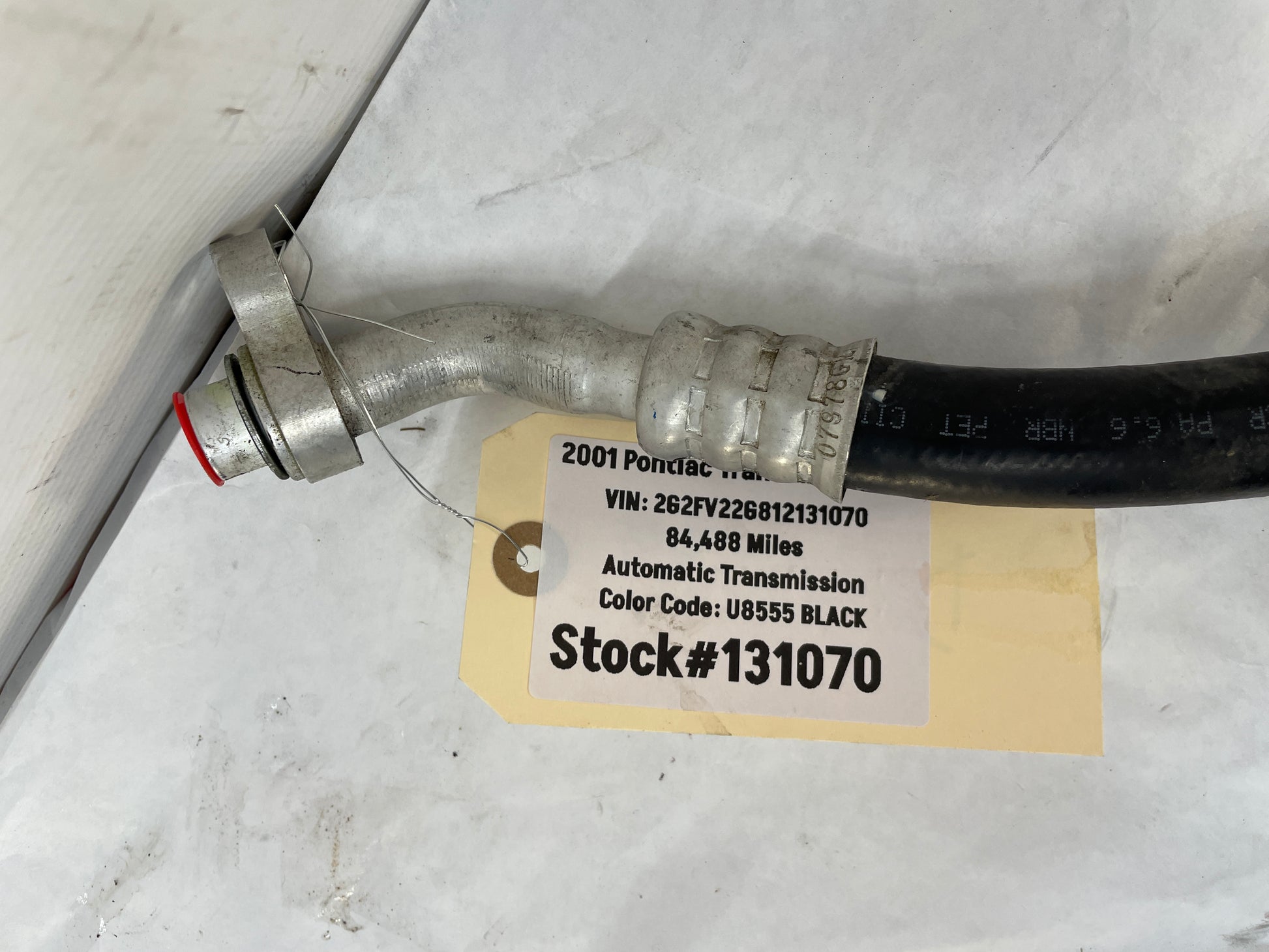 2001 Pontiac Firebird Trans AM WS6 Air Conditioner AC Compressor Line Hose Tube OEM - Day's Parts Yard