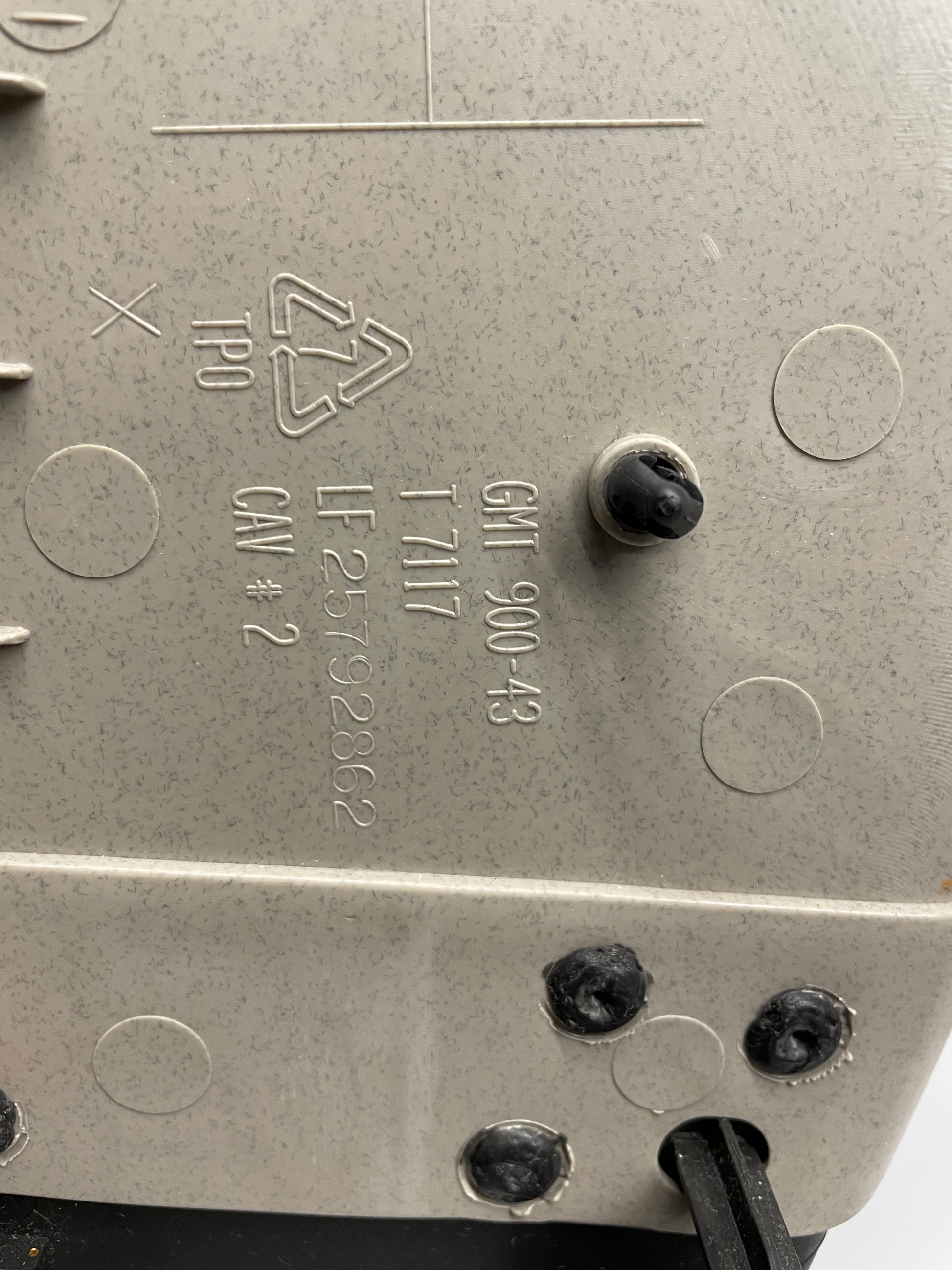 2013 GMC Sierra C1500 SLE LH Driver Rear C Pillar Trim OEM - Day's Parts Yard