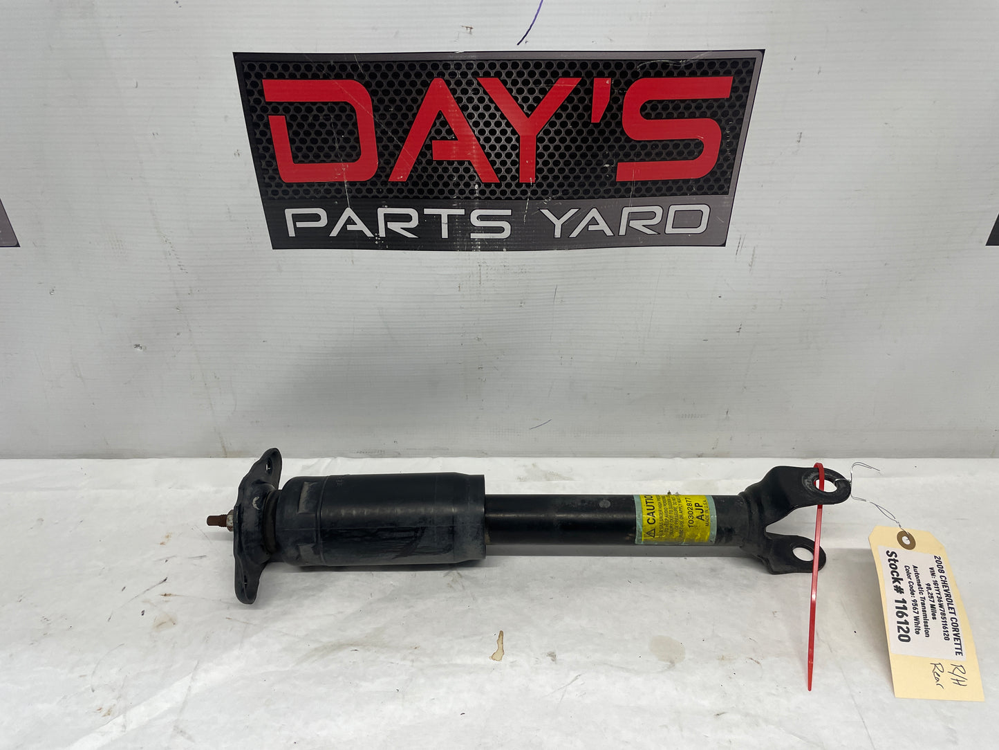 2008 Chevy Corvette RH Passenger Rear Suspension Shock Absorber Strut OEM - Day's Parts Yard