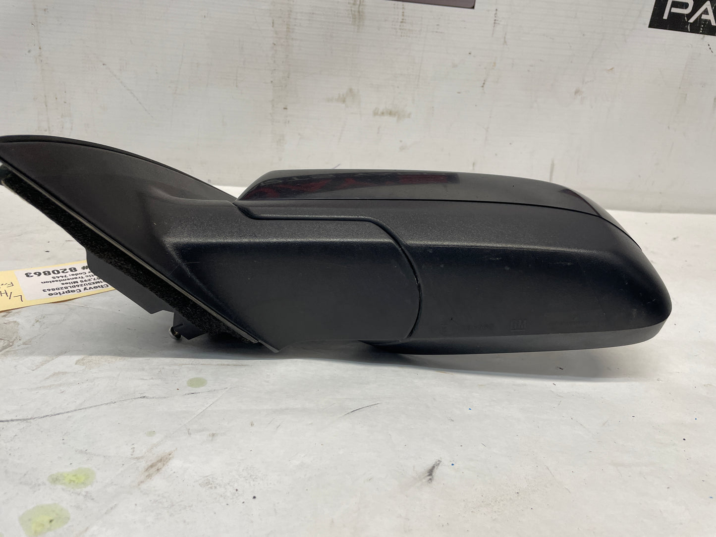 2013 Chevy Caprice LH Driver Exterior Mirror Black OEM - Day's Parts Yard