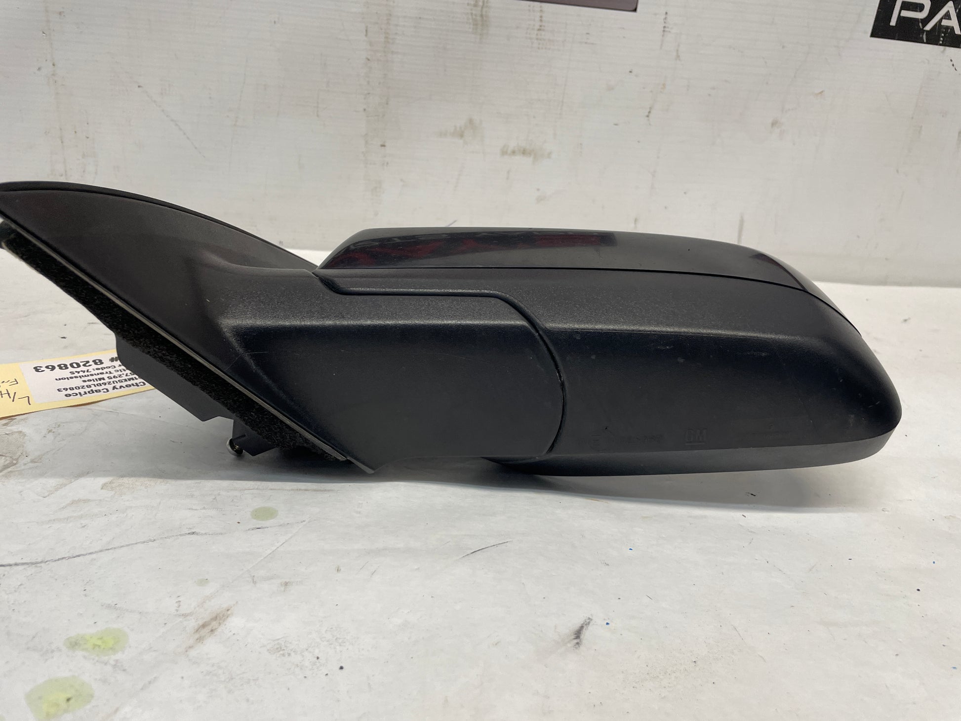 2013 Chevy Caprice LH Driver Exterior Mirror Black OEM - Day's Parts Yard
