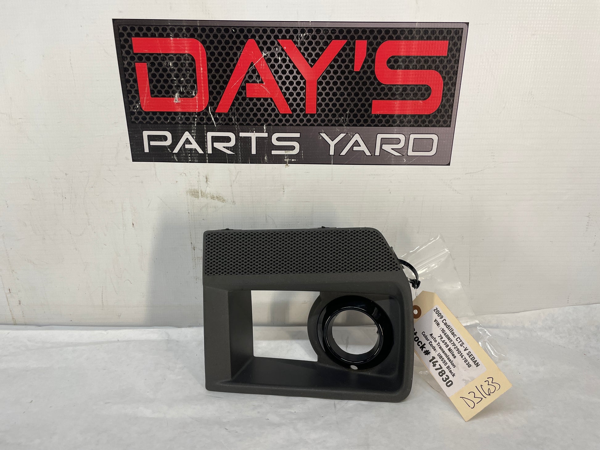 2009 Cadillac CTS-V Sedan RH Passenger Fog Light Lamp Bezel OEM - Day's Parts Yard