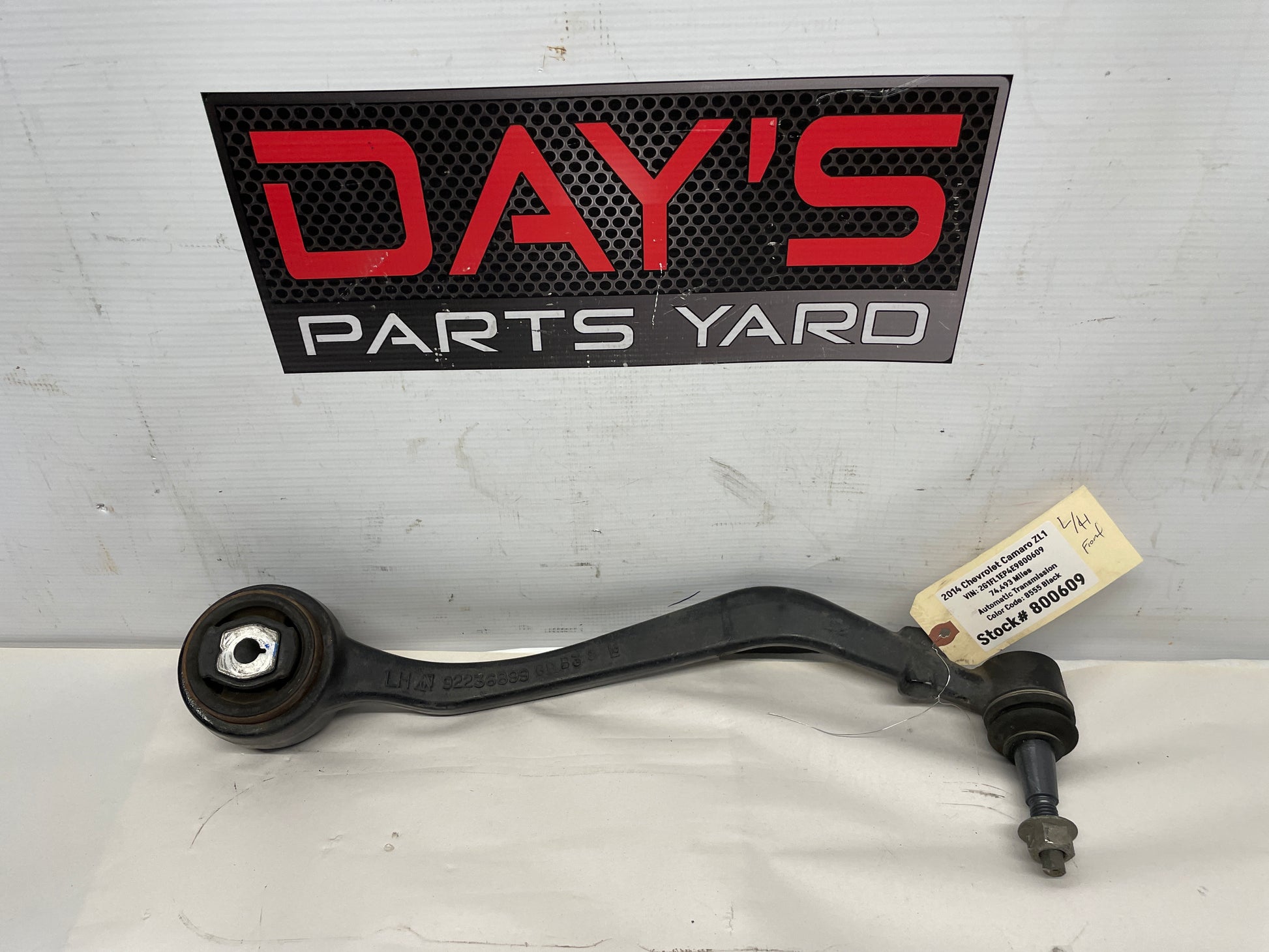 2014 Chevy Camaro ZL1 LH Driver Front Forward Lower Control Arm OEM - Day's Parts Yard