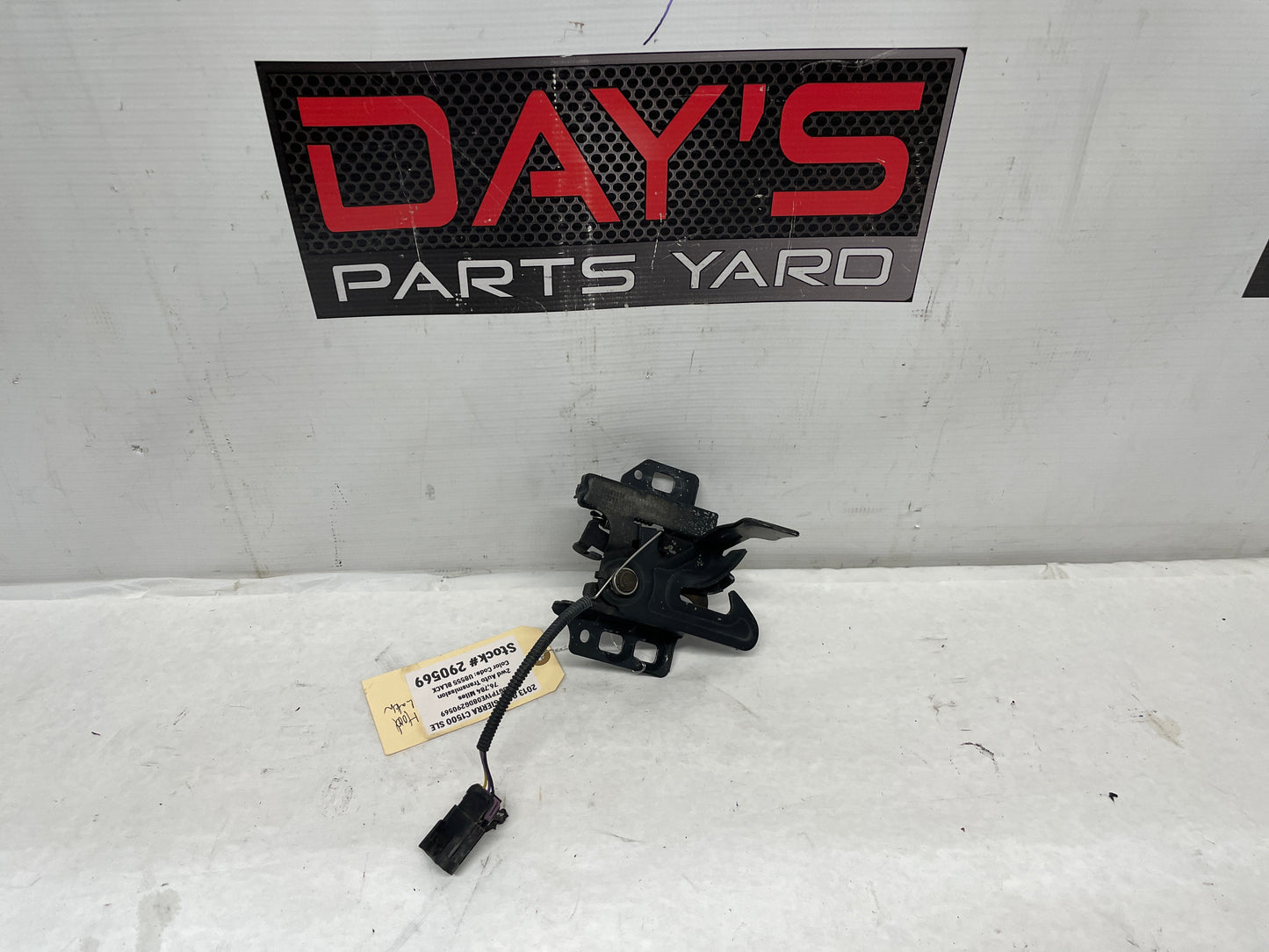 2013 GMC Sierra C1500 SLE Hood Latch Assembly with Sensor OEM - Day's Parts Yard