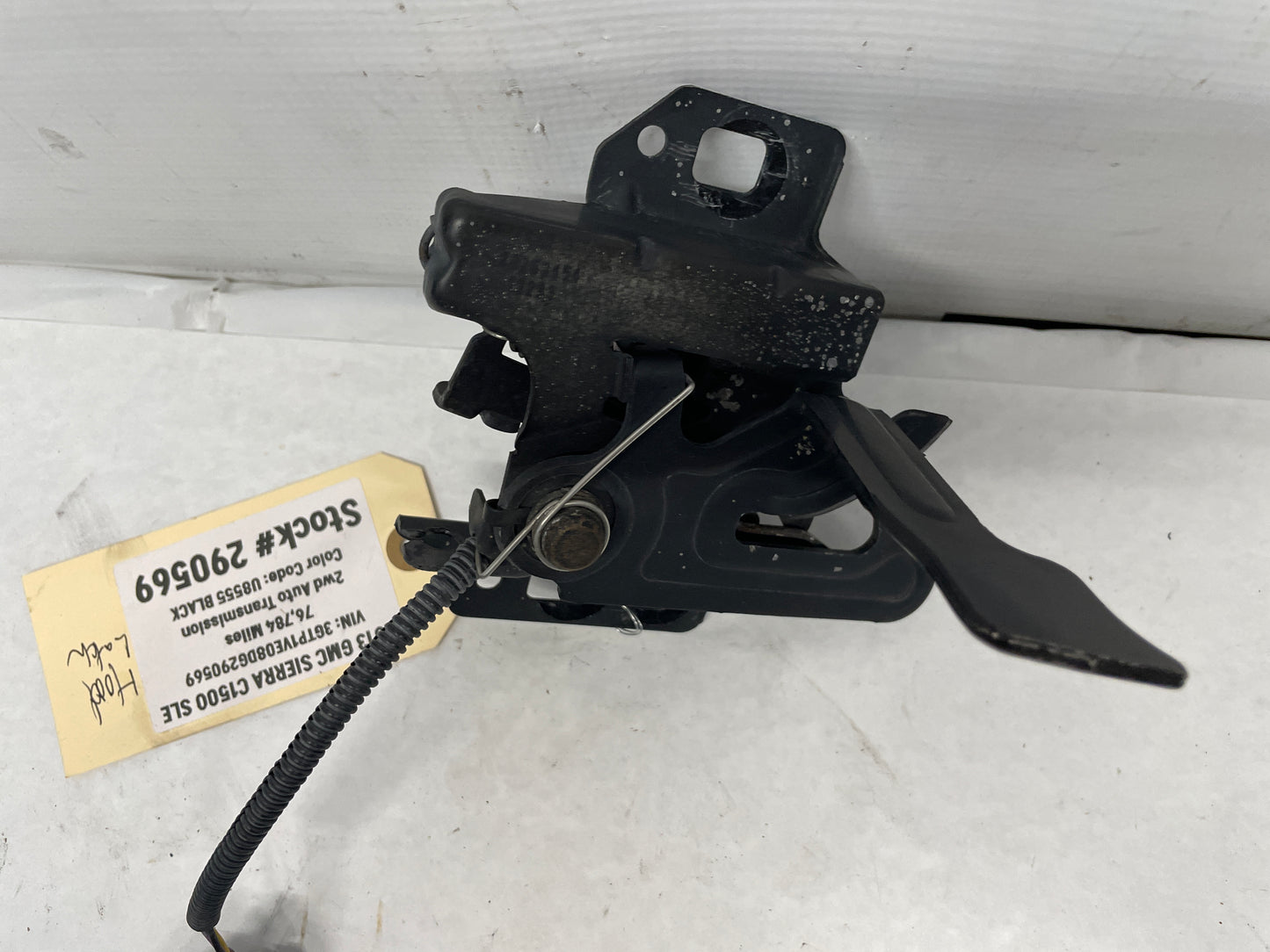 2013 GMC Sierra C1500 SLE Hood Latch Assembly with Sensor OEM - Day's Parts Yard