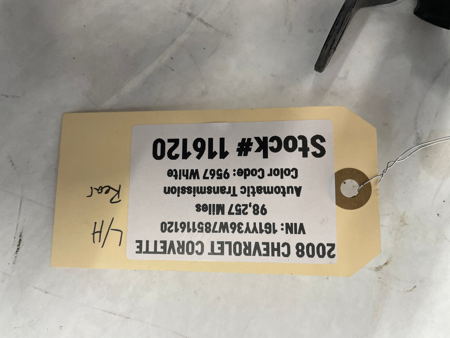 2008 Chevy Corvette LH Driver Rear Suspension Shock Absorber Strut OEM - Day's Parts Yard