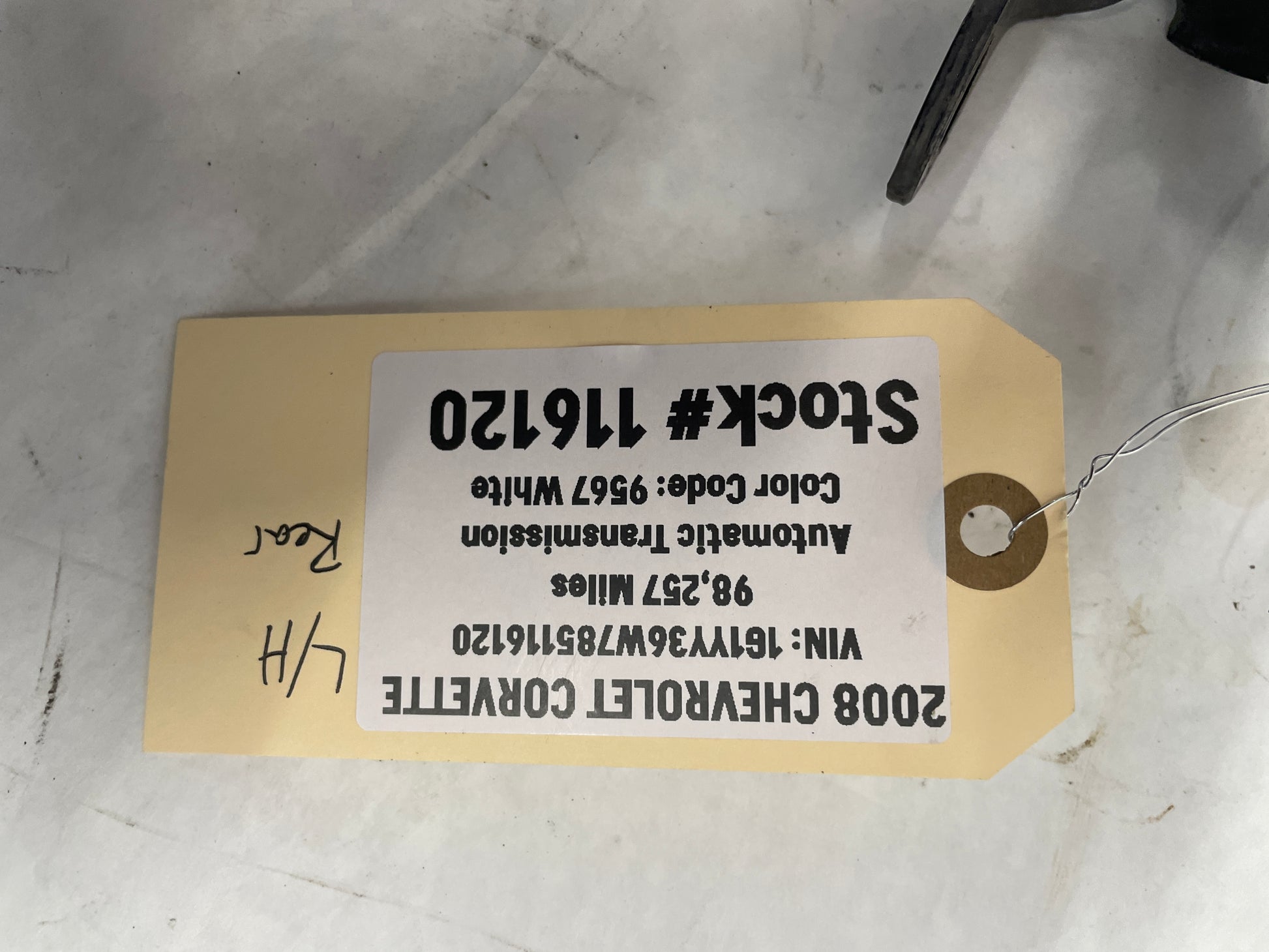 2008 Chevy Corvette LH Driver Rear Suspension Shock Absorber Strut OEM - Day's Parts Yard