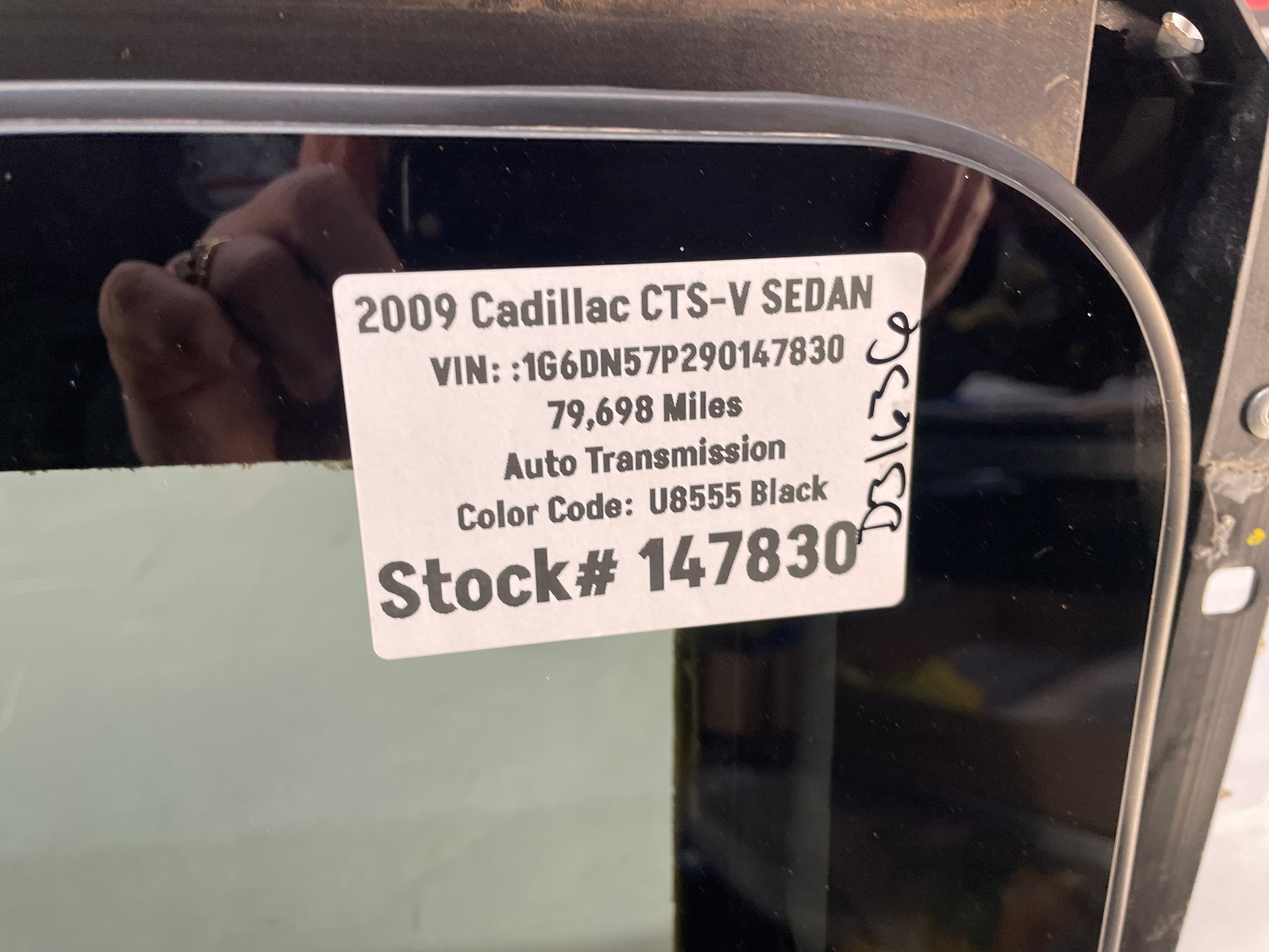 2009 Cadillac CTS-V Sedan Sunroof Sun Moon Moonroof Roof OEM - Day's Parts Yard