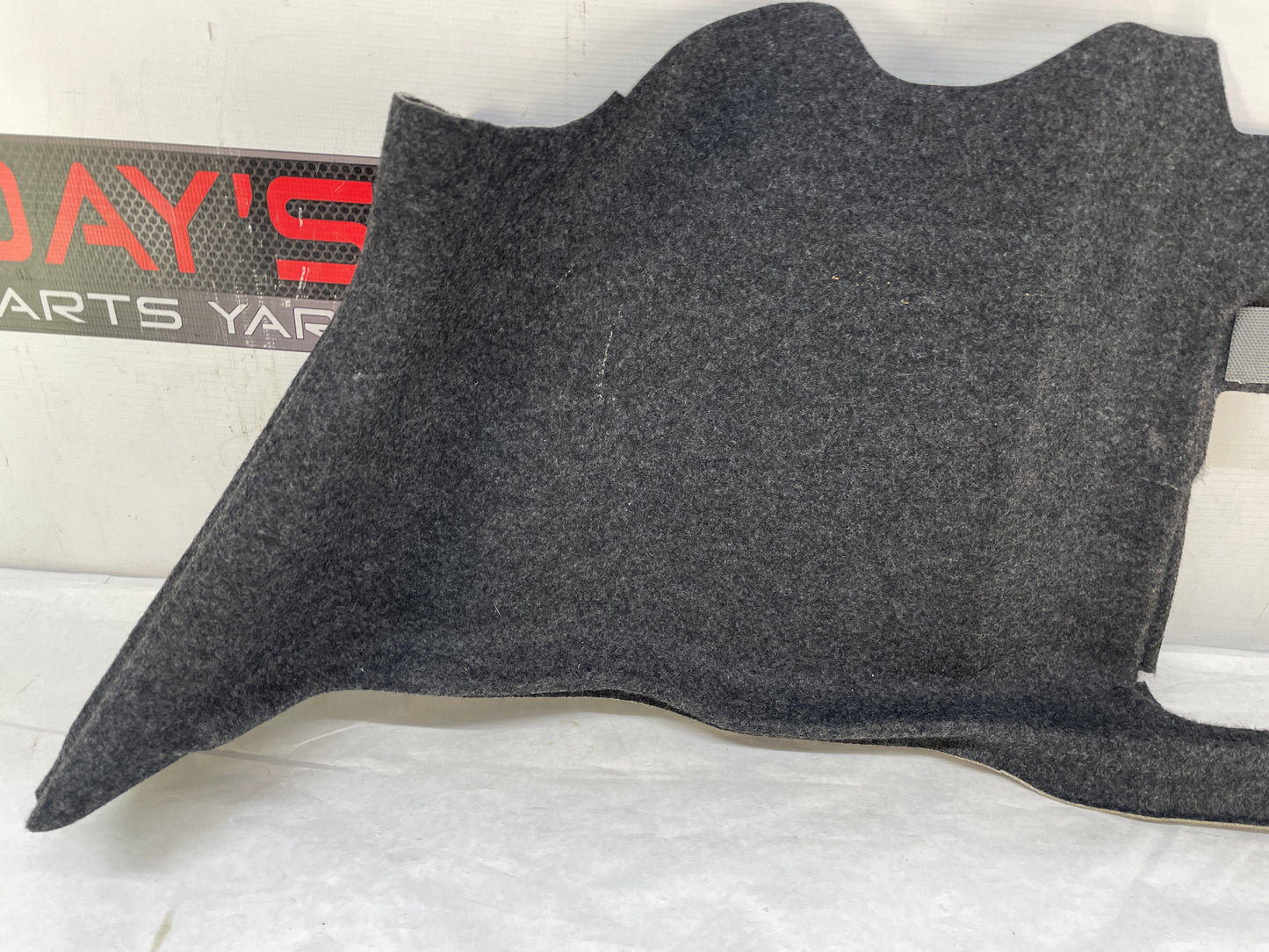 2009 Cadillac CTS-V Sedan RH Passenger Interior Quarter Trunk Compartment Carpet Liner OEM - Day's Parts Yard