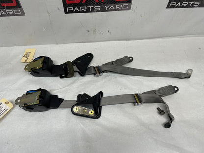 2002 Chevy Camaro Z28 Rear Seatbelt Seat Belts Retractors w/ Buckles OEM Gray Grey - Day's Parts Yard