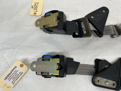 2002 Chevy Camaro Z28 Rear Seatbelt Seat Belts Retractors w/ Buckles OEM Gray Grey - Day's Parts Yard